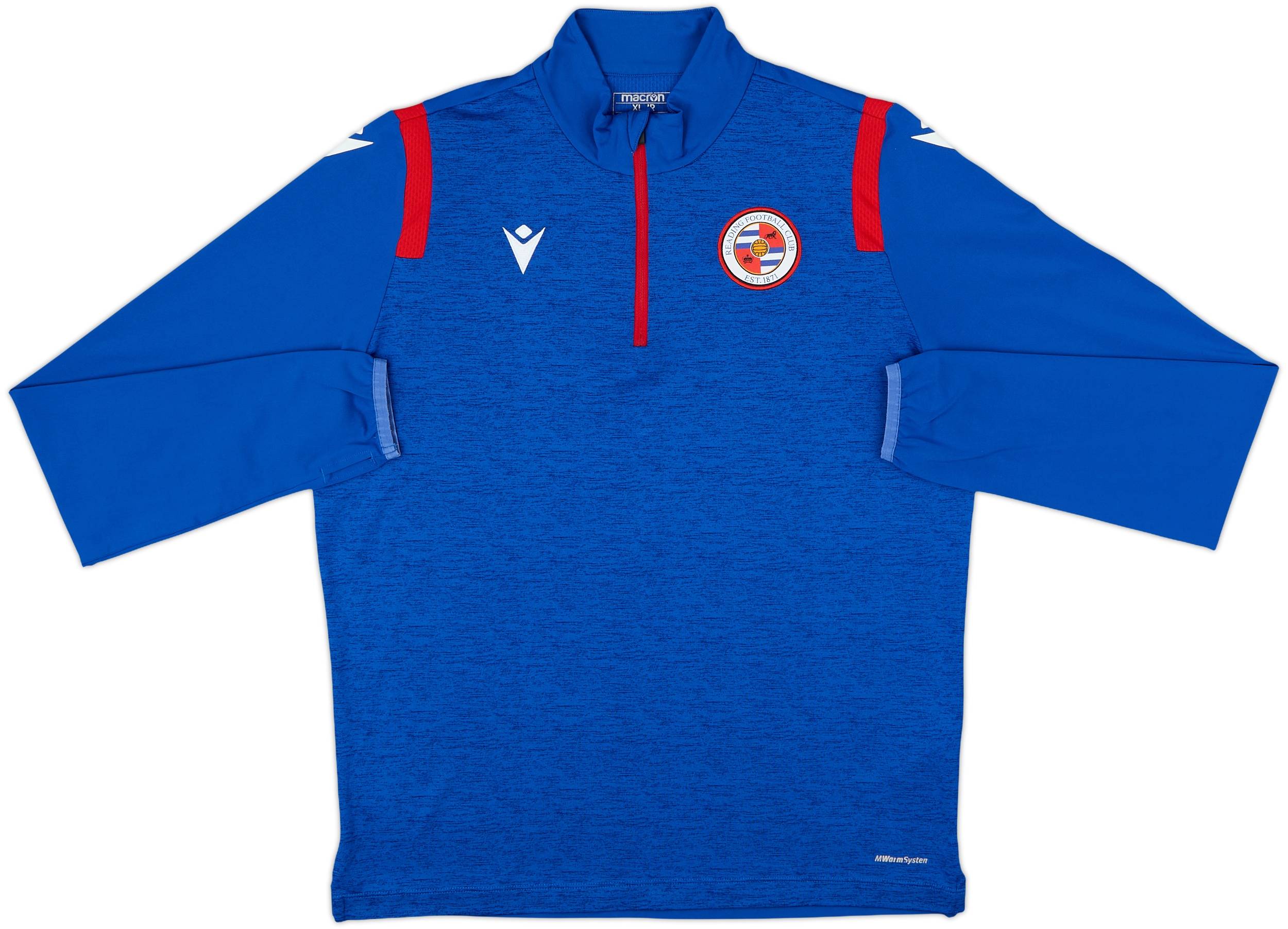2020-21 Reading Macron 1/4 Zip Drill Top - 7/10 - (XL.Boys)