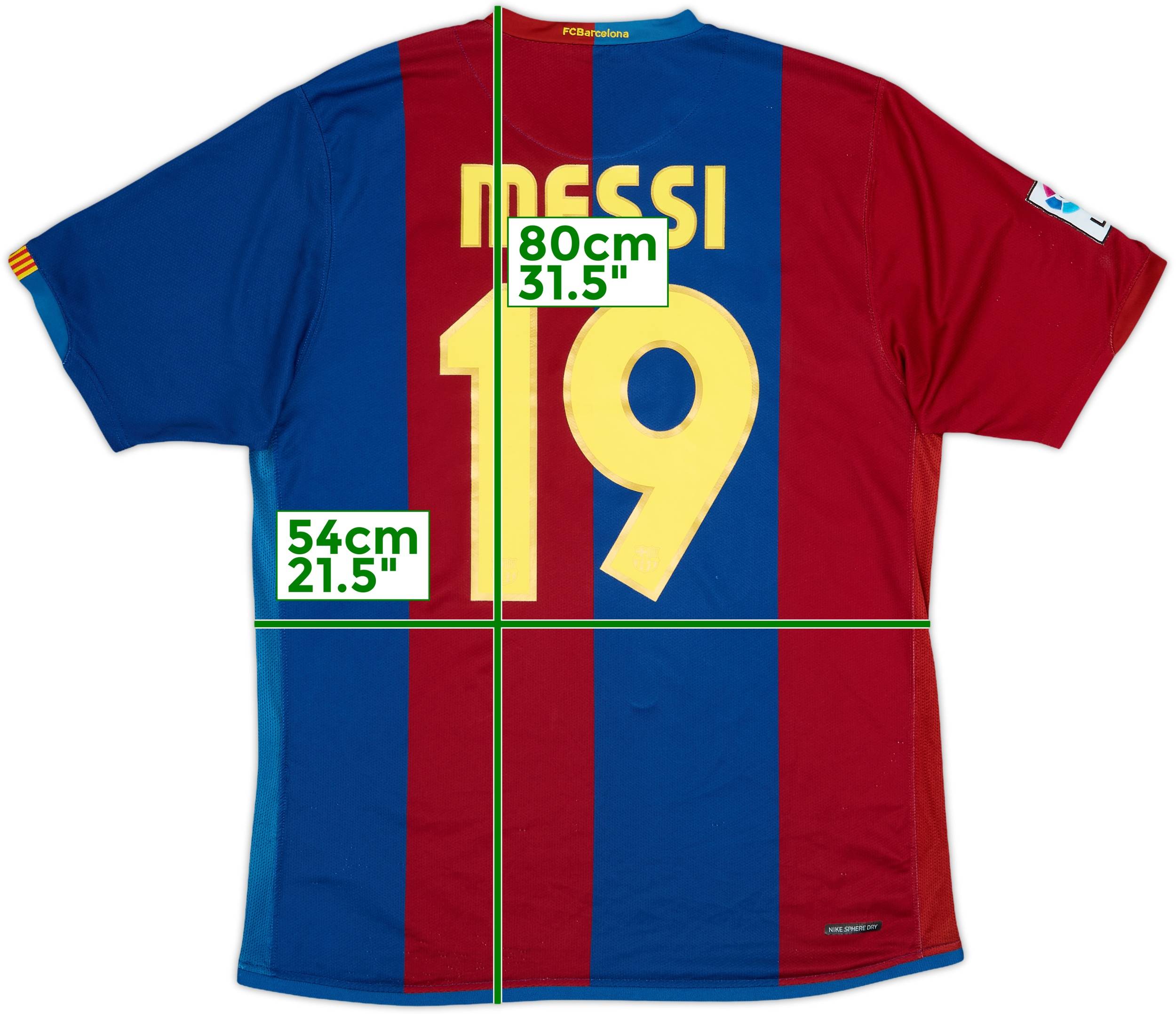 FC Barcelona Nike Messi 19 シャツ 2006-07 Barcelona Home Shirt Messi #19 - 8/10 - (L)