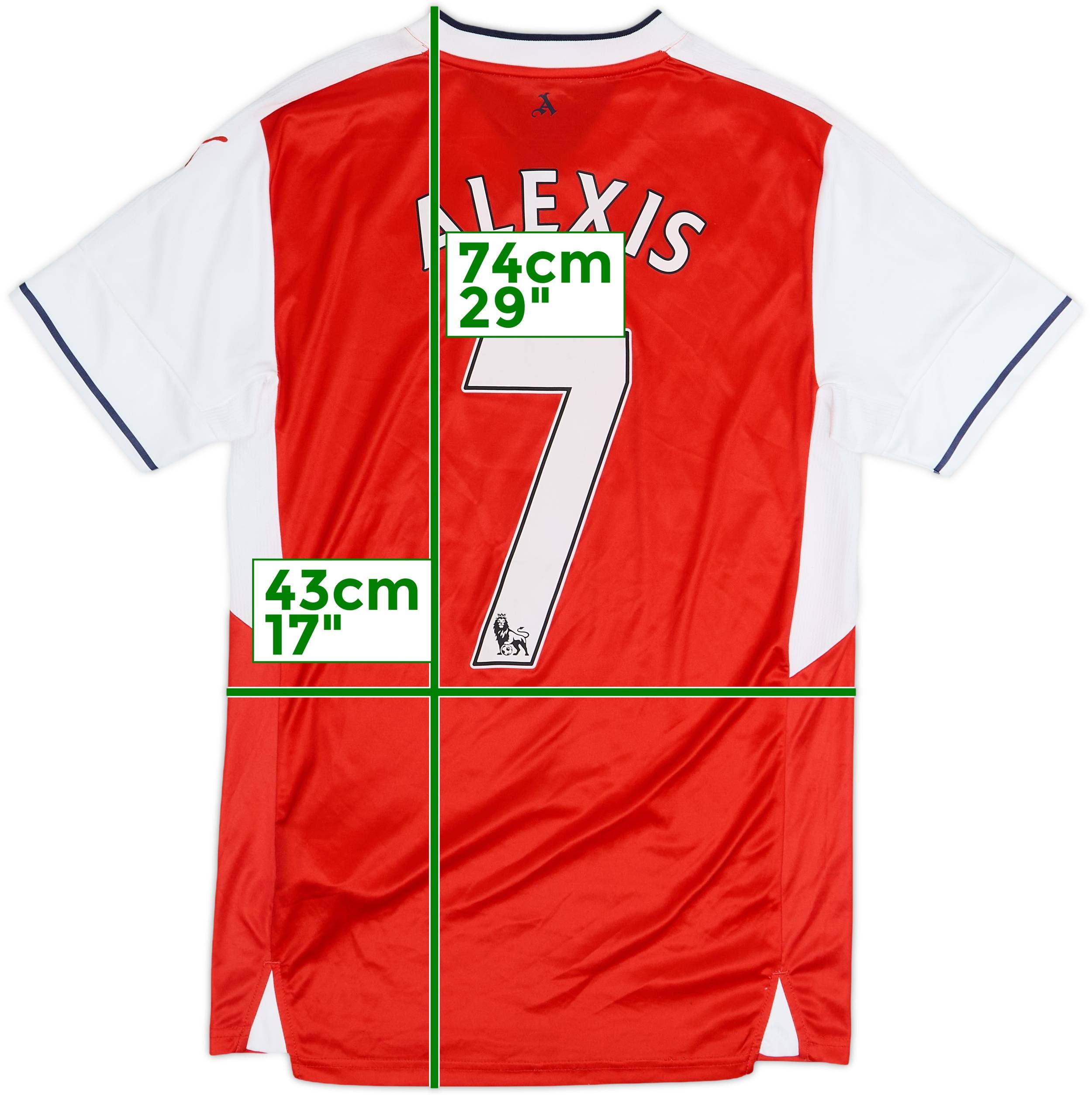 2016-17 Arsenal Home Shirt Alexis #7 - 6/10 - (XS)