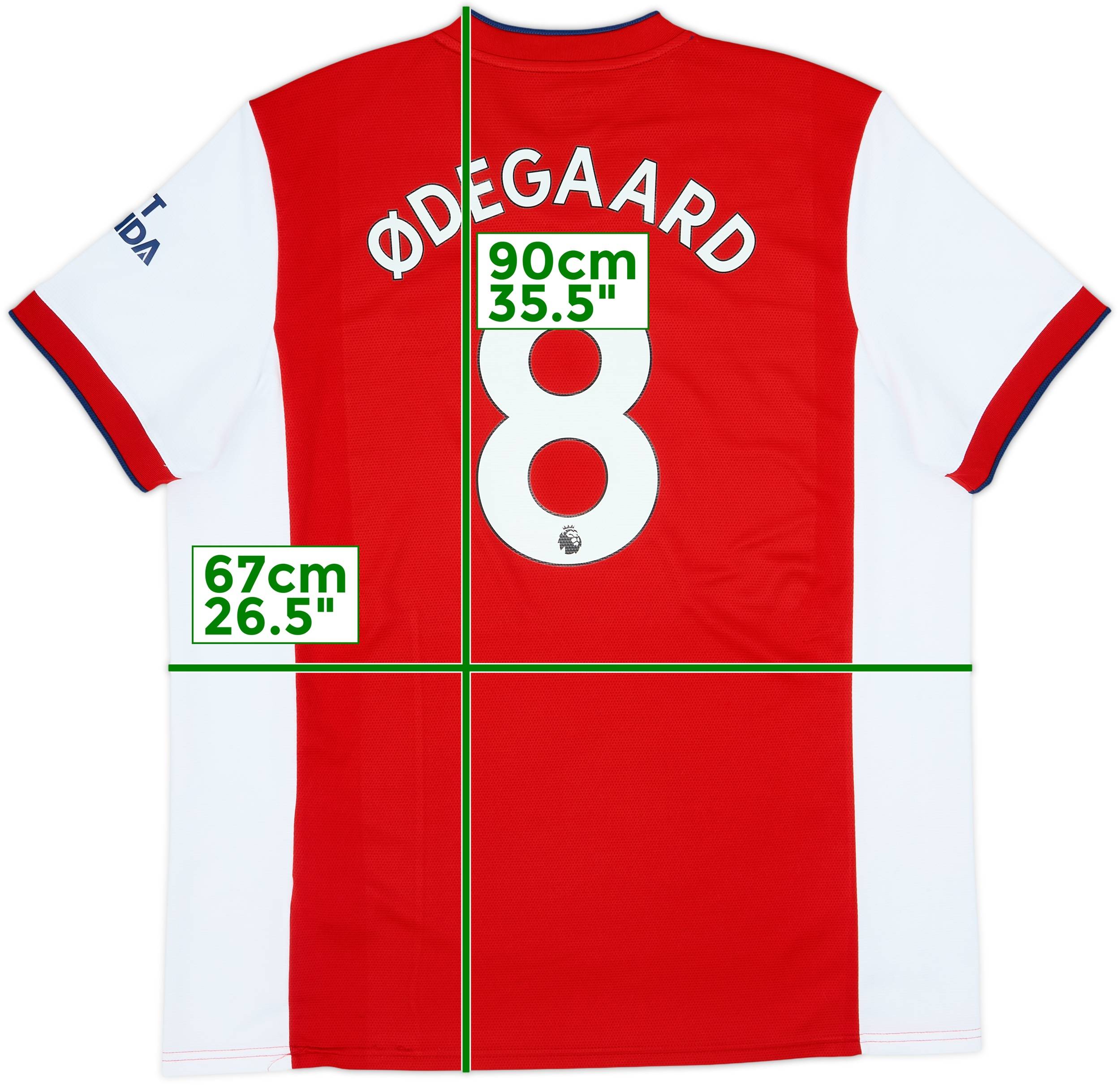 アーセナル ØDEGAARD新品 Mサイズ フルパッチ アーセナル ØDEGAARD 8 サッカーシャツ アーセナル ØDEGAARD 8番