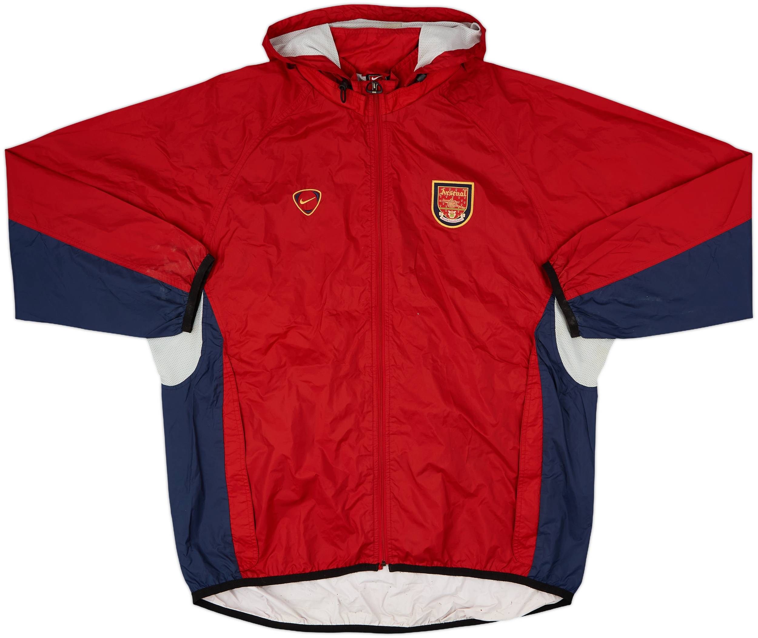 2000-01 Arsenal Nike Hooded Rain Jacket - 8/10 - (XL)