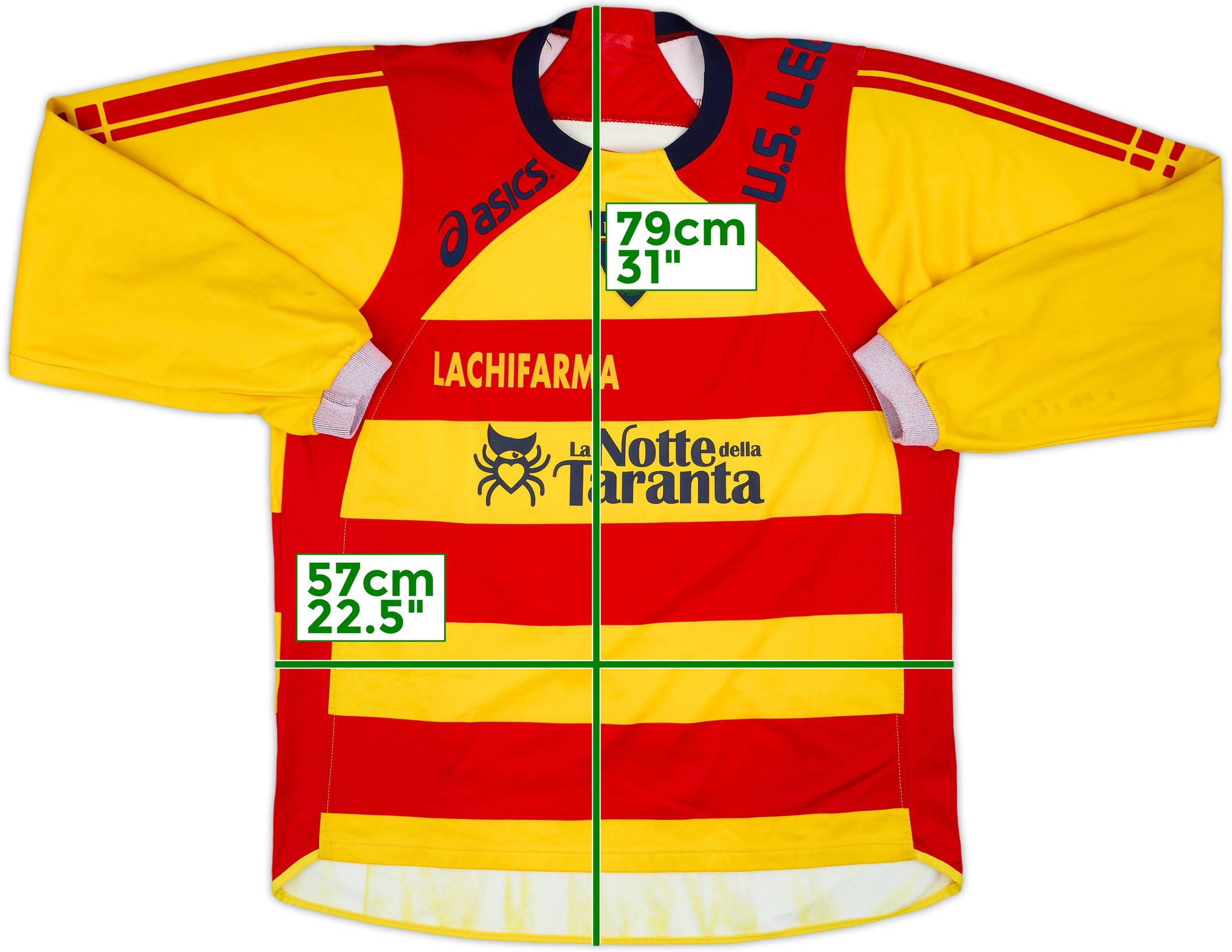 2006-07 Lecce Asics Training L/S Shirt #1 - 9/10 - (XL)