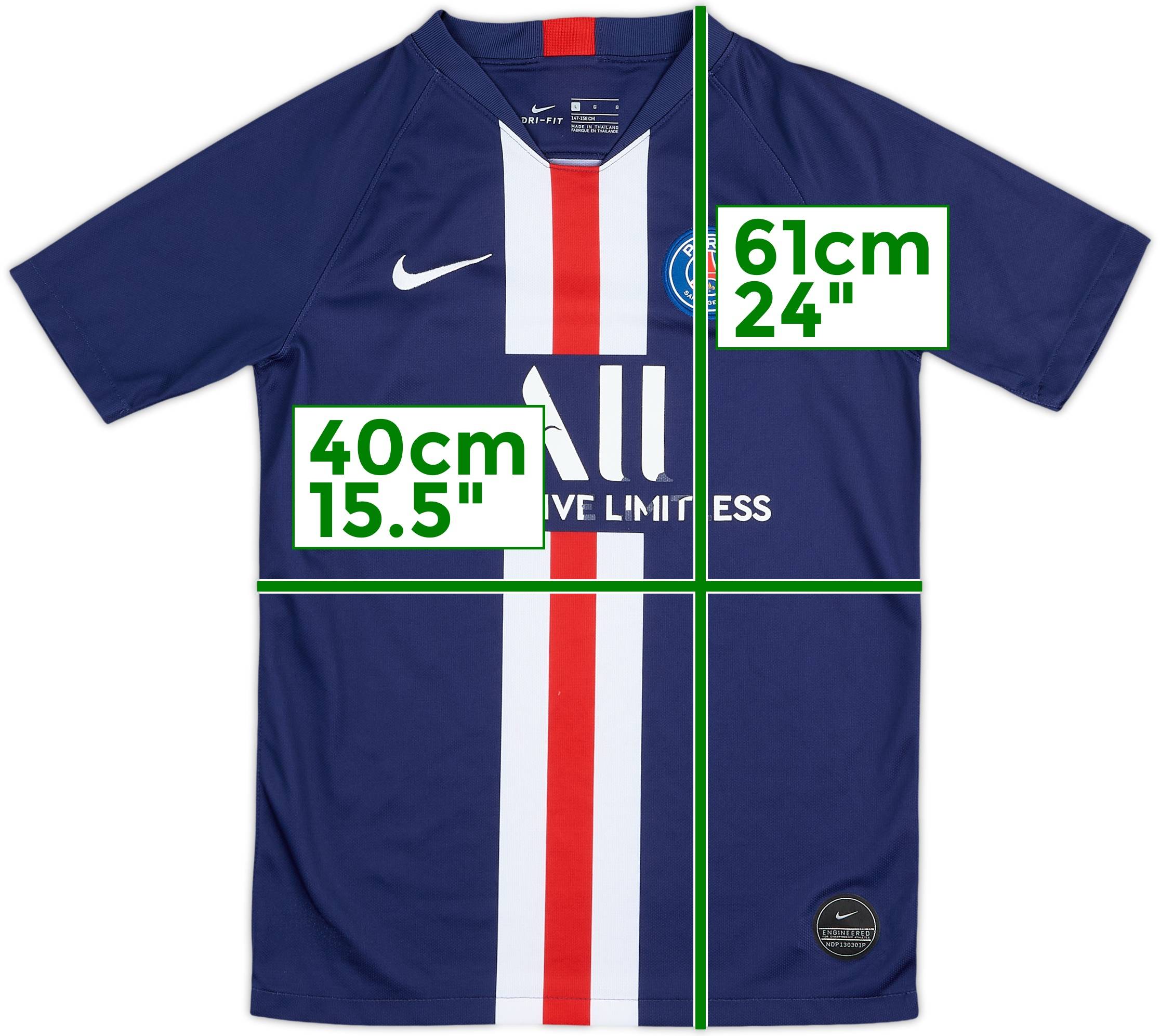 2019-20 Paris Saint-Germain Home Shirt - 5/10 - (L.Boys)