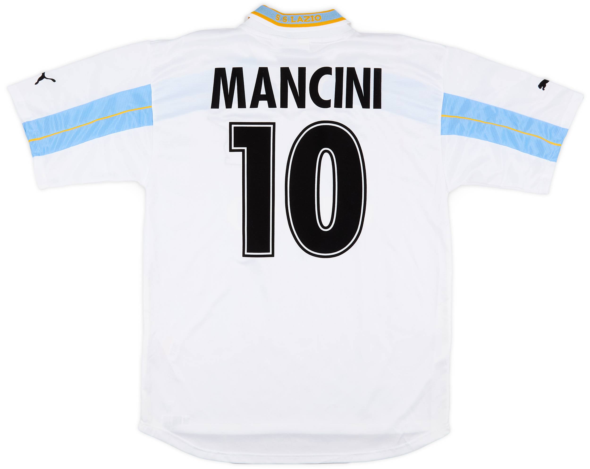 1999-00 Lazio Centenary Home Shirt Mancini #10 - 6/10 - (XL)