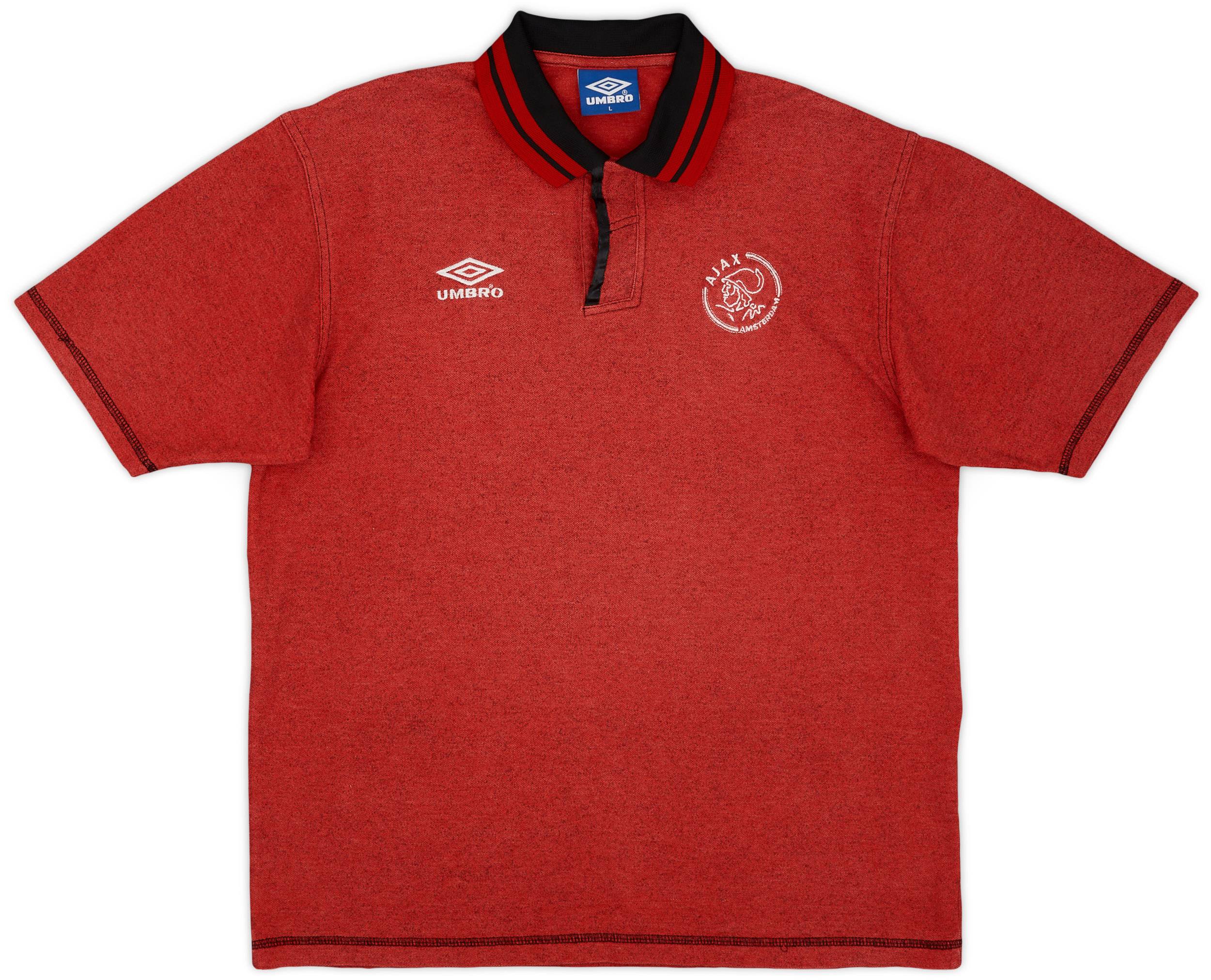 1995-96 Ajax Umbro Polo Shirt - 8/10 - (L)