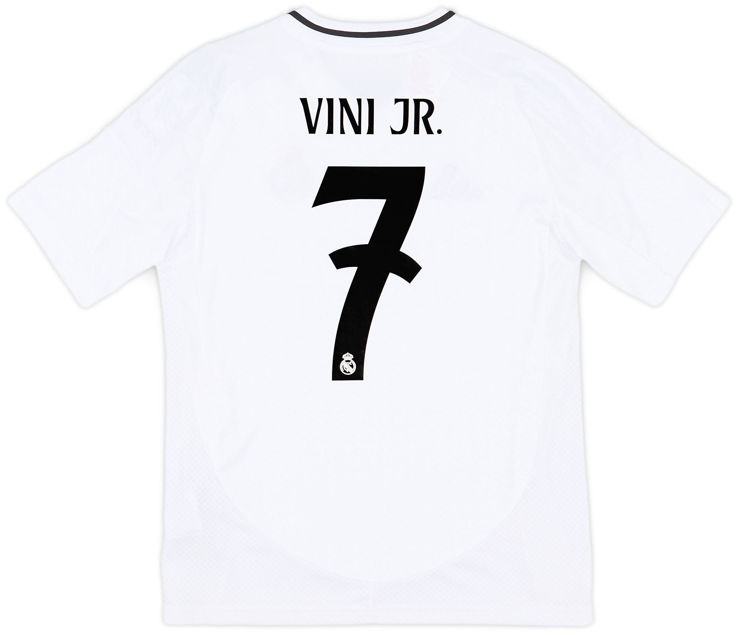 2024 25 Real Madrid Home Shirt Vini Jr 7 KIDS