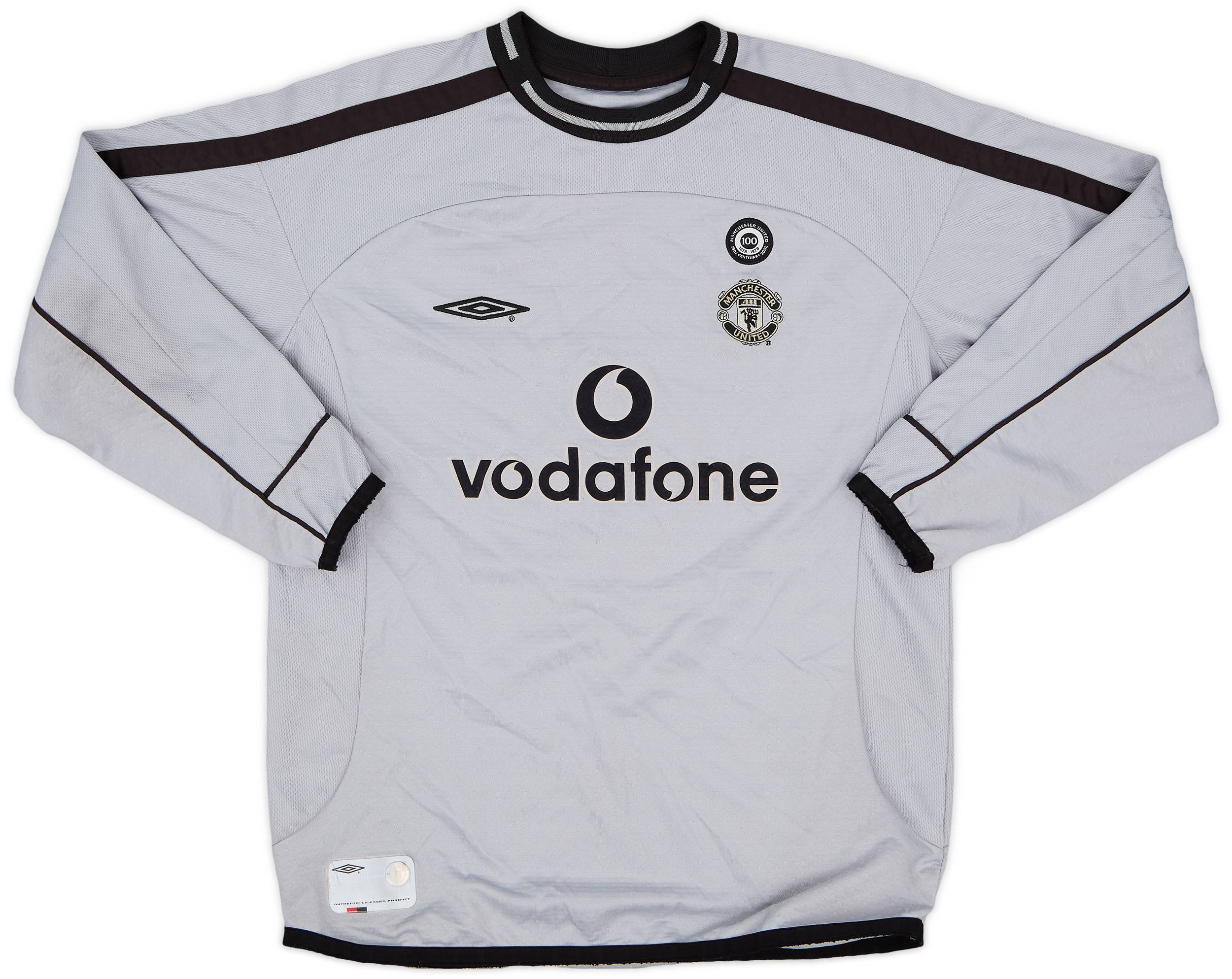 2001-02 Manchester United Centenary GK Shirt - 9/10 - (M.Boys)