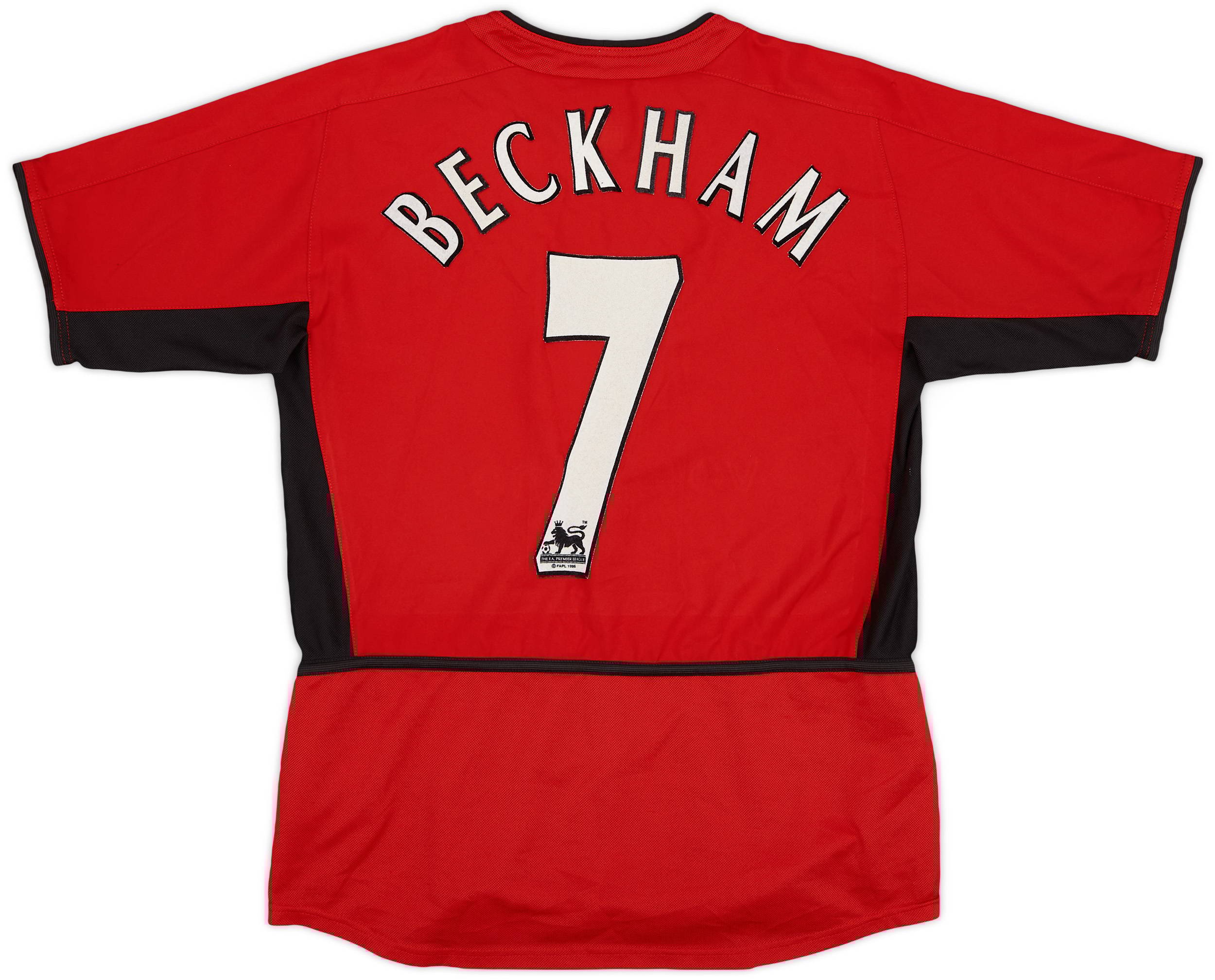 2002-04 Manchester United Home Shirt Beckham #7 - 8/10 - (XL.Boys)