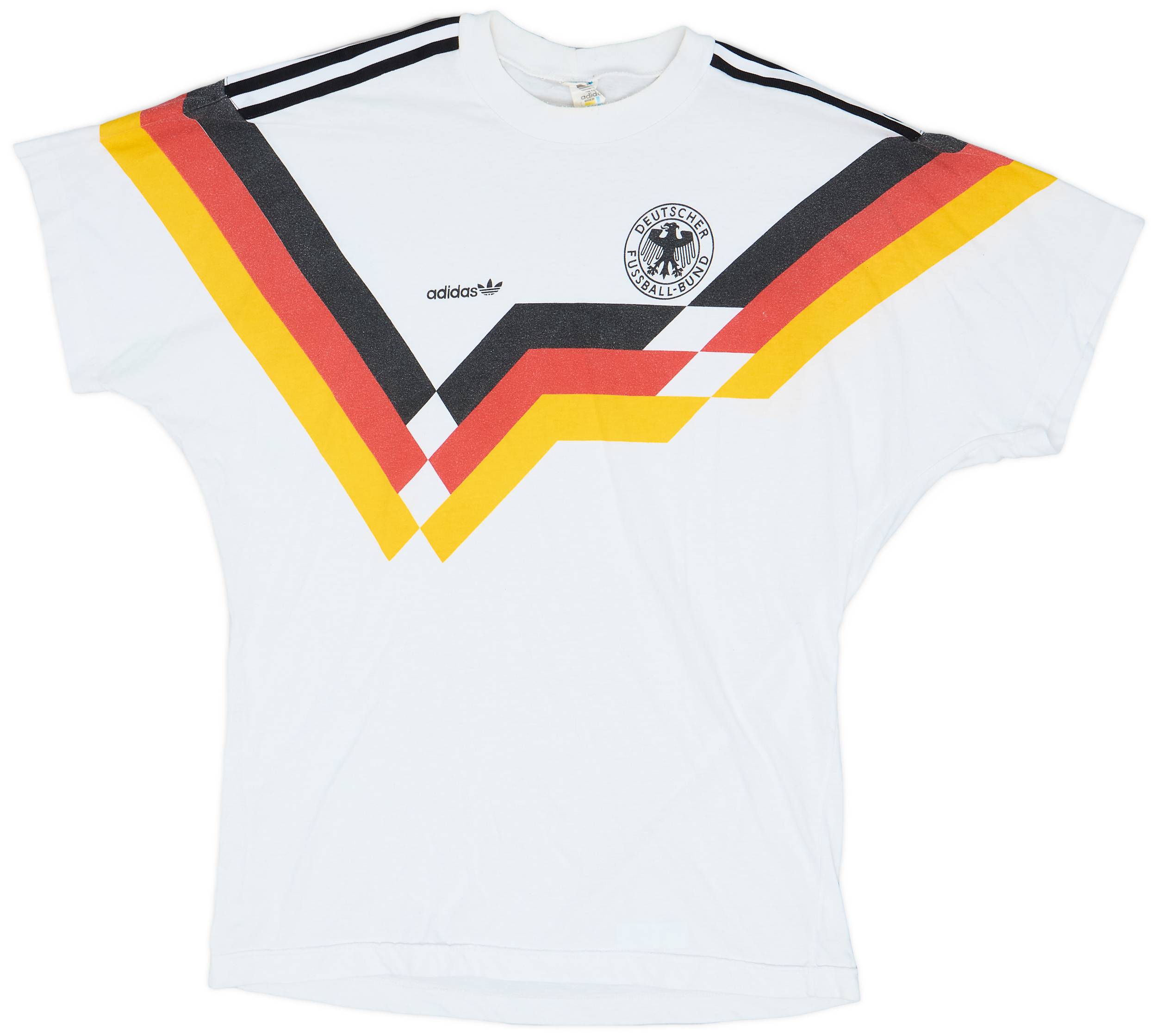 1990-92 Germany adidas Training Tee - 9/10 - (L)