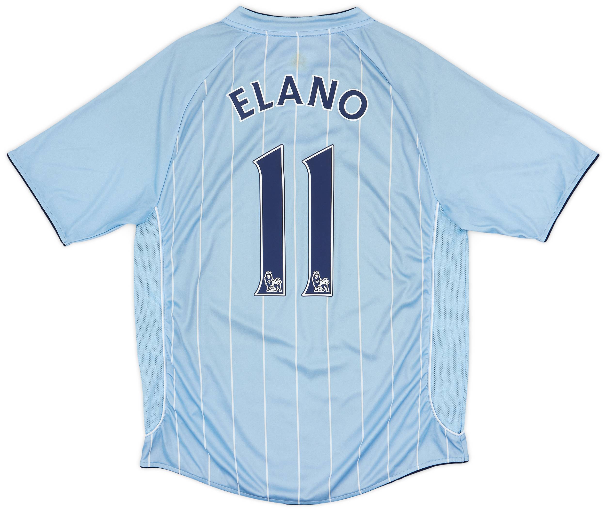 2007-08 Manchester City Home Shirt Elano #11 - 8/10 - (L)