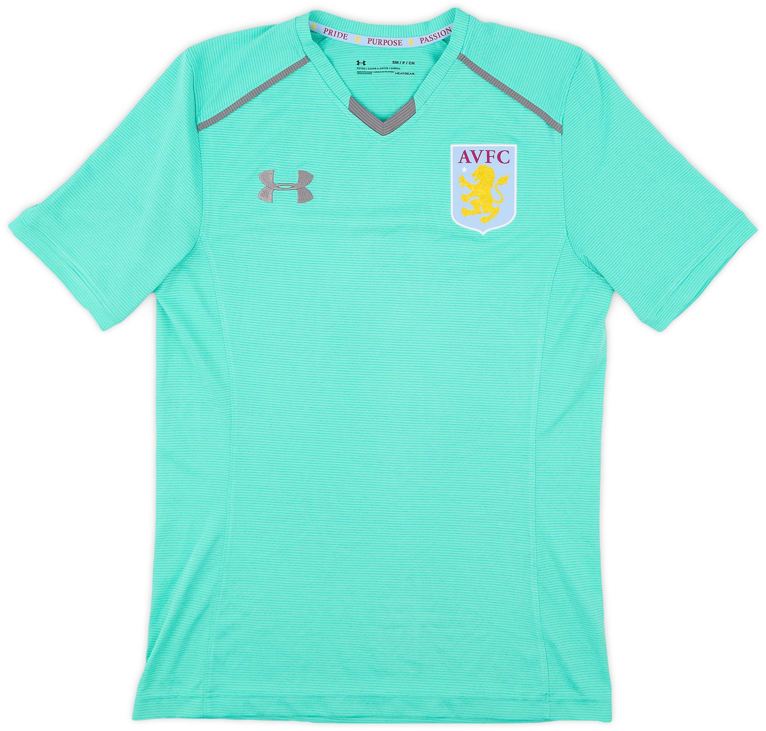 2017-18 Aston Villa Under Armour Training Shirt - 9/10 - (S)