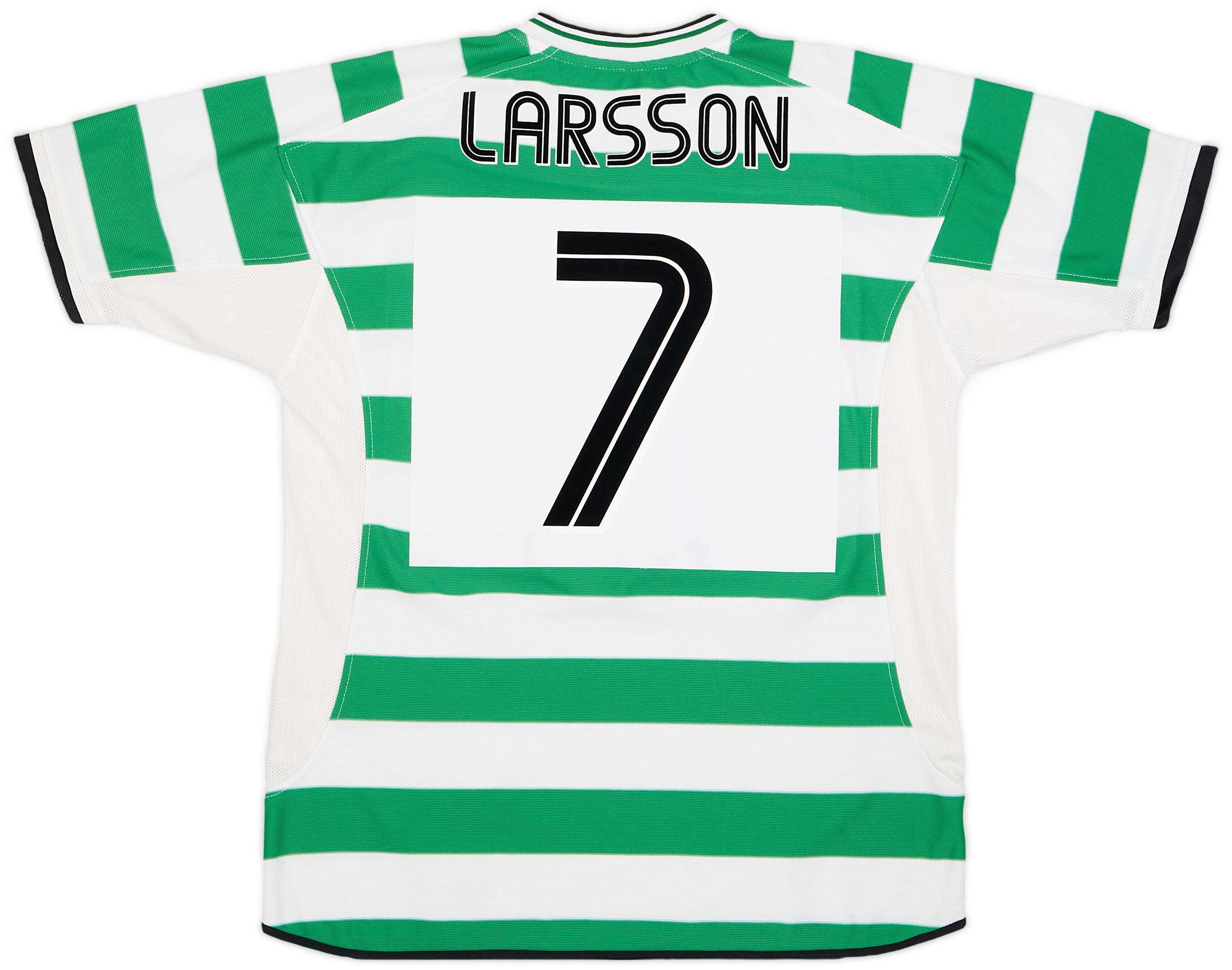 2001-03 Celtic Home Shirt Larsson #7 - 9/10 - (XL)