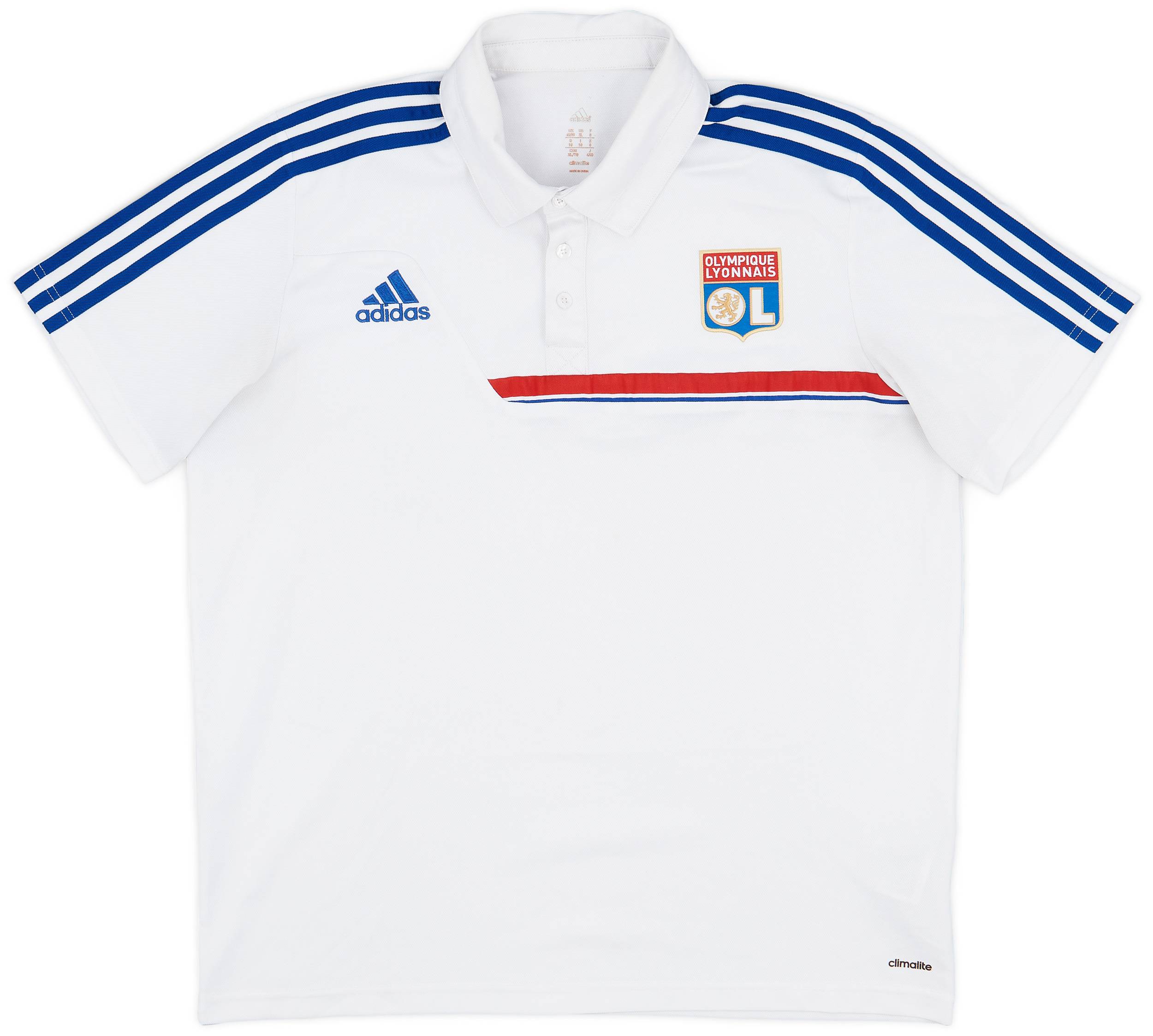 2013-14 Lyon adidas Polo Shirt - 8/10 - (XL/XXL)