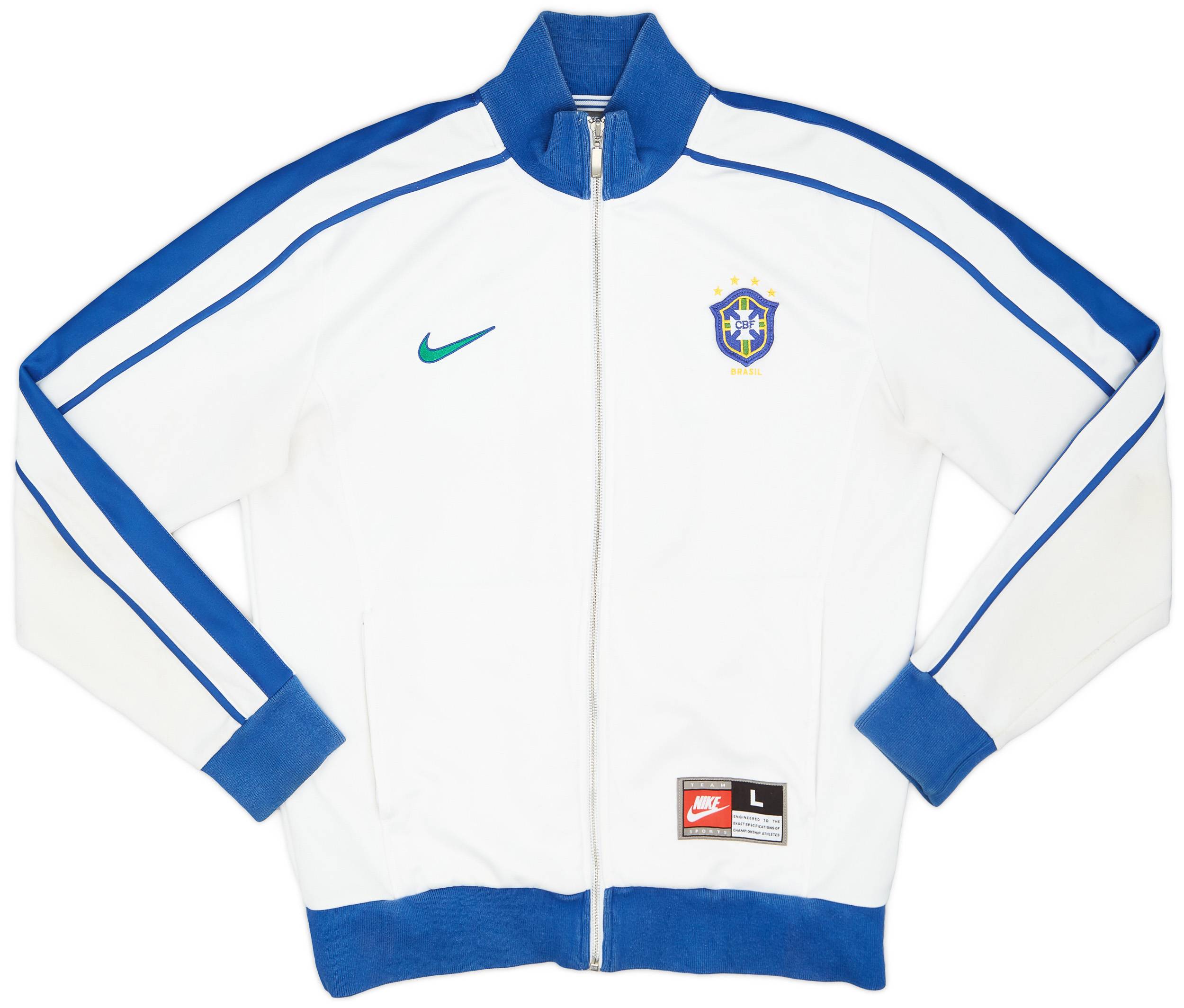 2008-09 Brazil Nike Retro Track Jacket - 8/10 - (L)