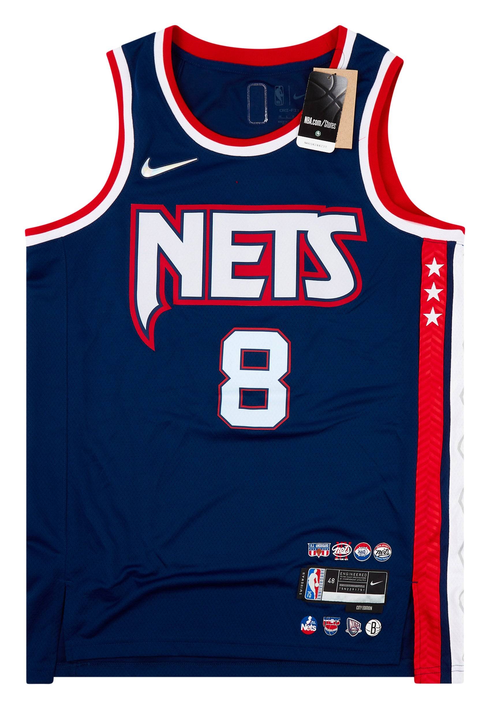 2021-22 Brooklyn Nets Mills #8 Nike Swingman Jersey (Alternate) L - W/Tags