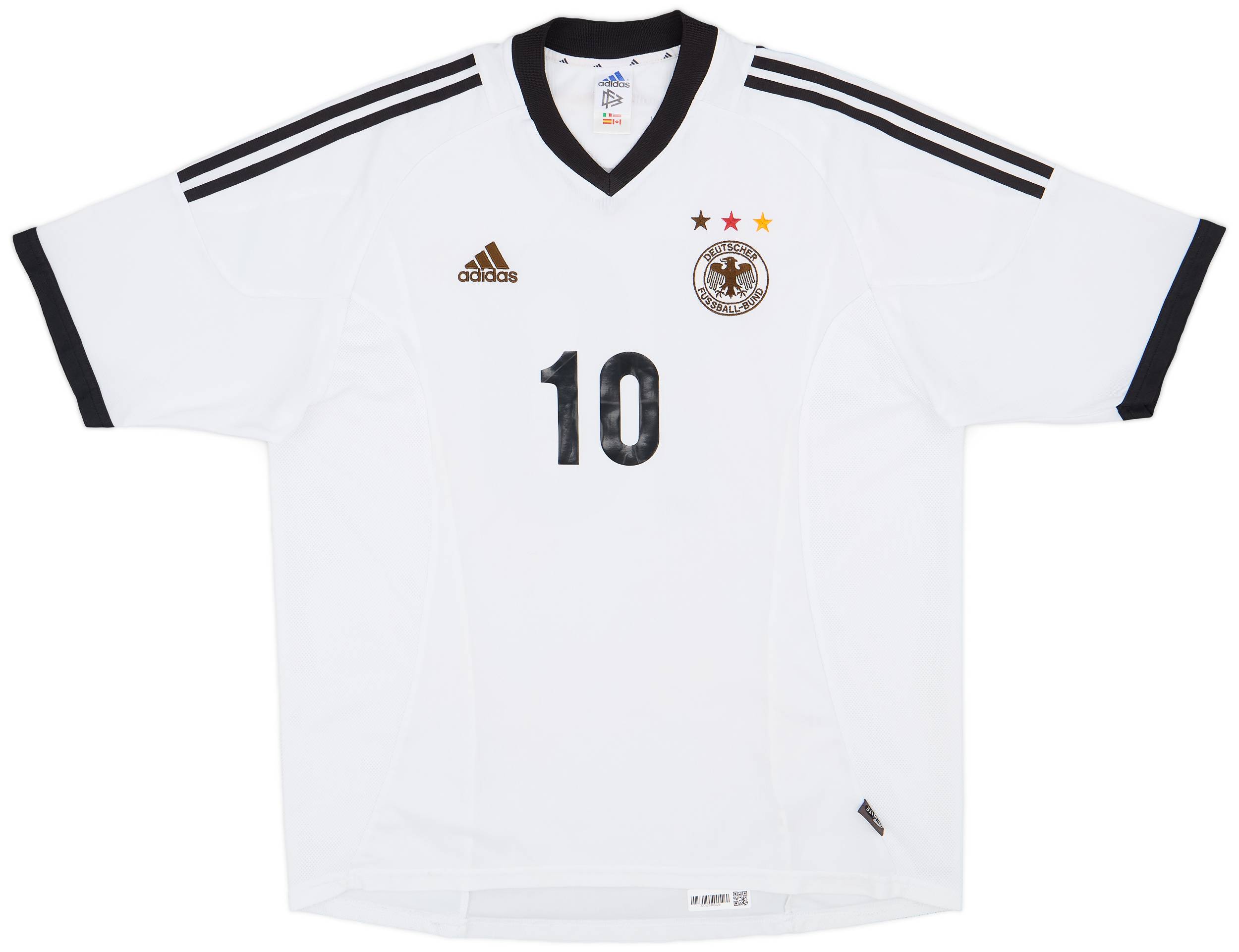 2002-04 Germany Home Shirt #10 - 8/10 - (XXL)