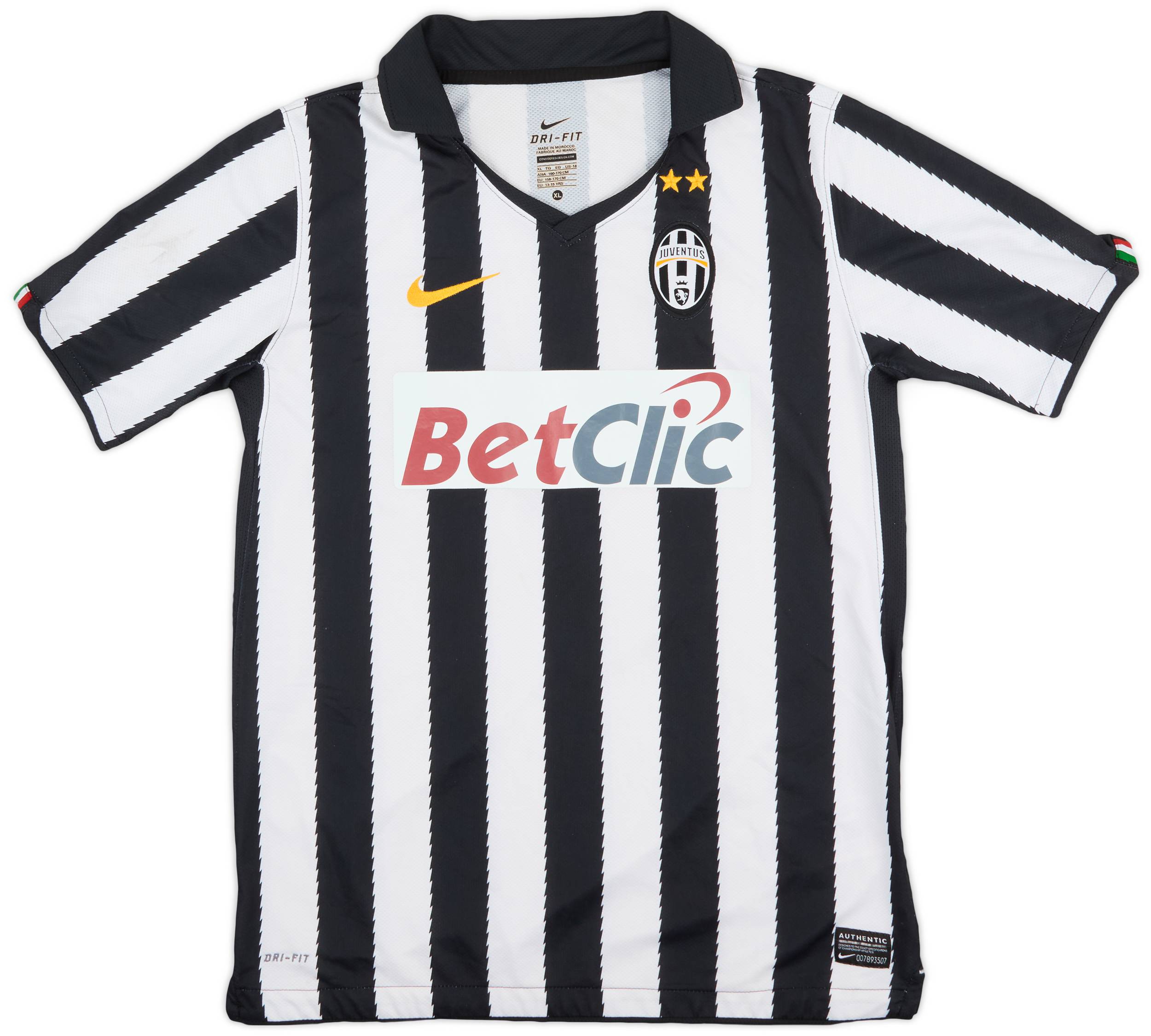 2010-11 Juventus Home Shirt - 5/10 - (XL.Boys)