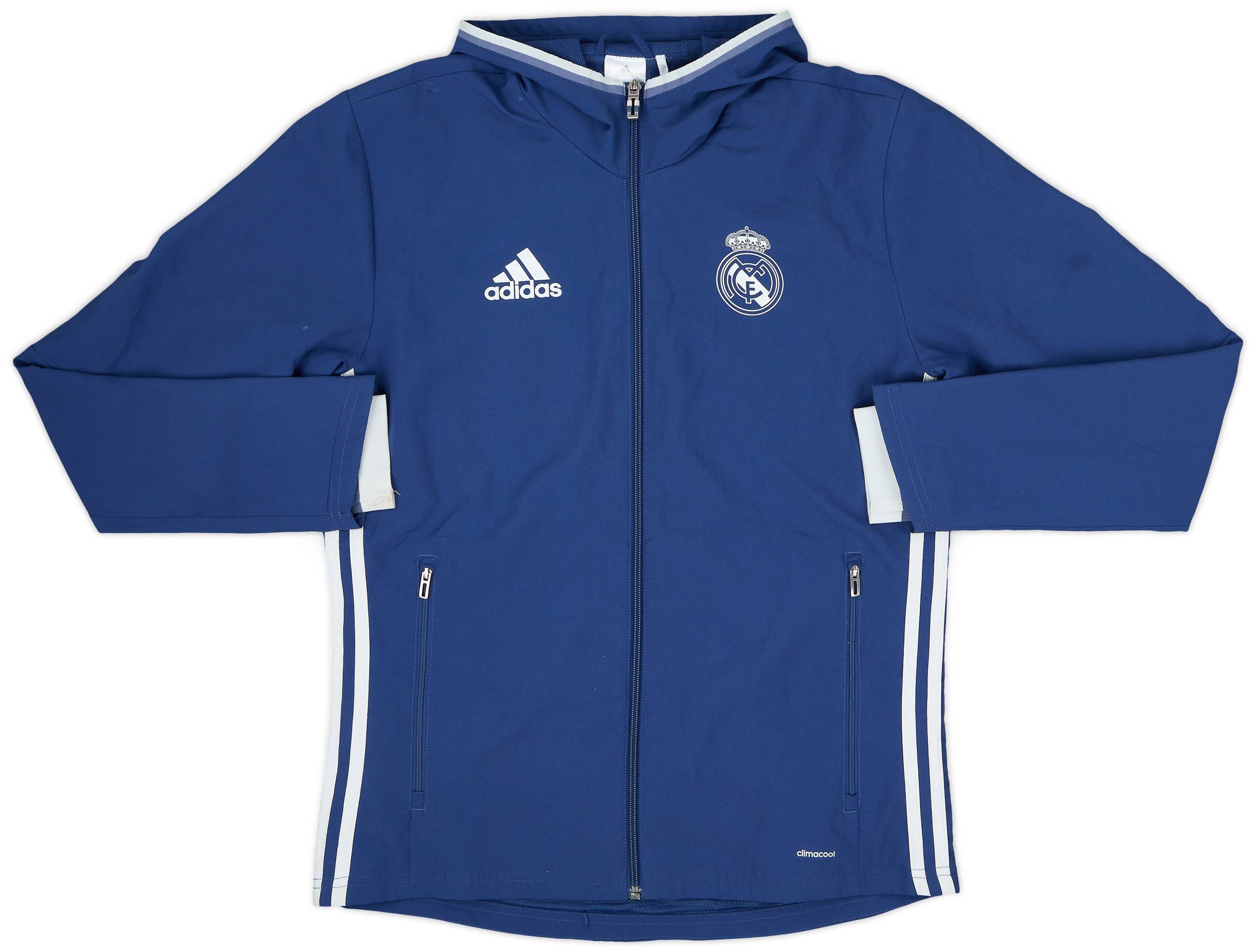 2016-17 Real Madrid adidas Hooded Track Jacket - 7/10 - (S)