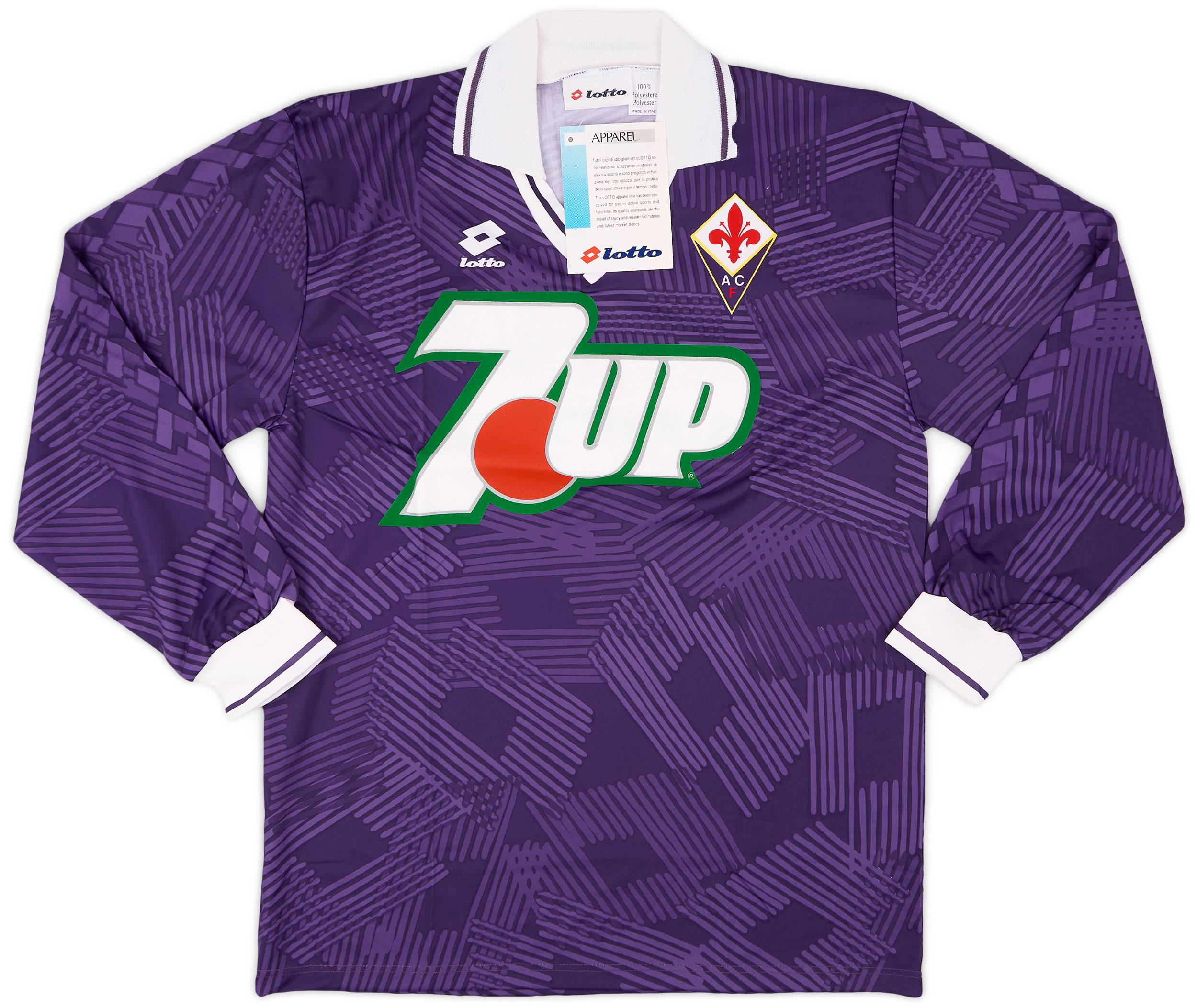 ウェア 1992 1993 Fiorentina HOME 1992-93 Fiorentina Home L/S Shirt (M)