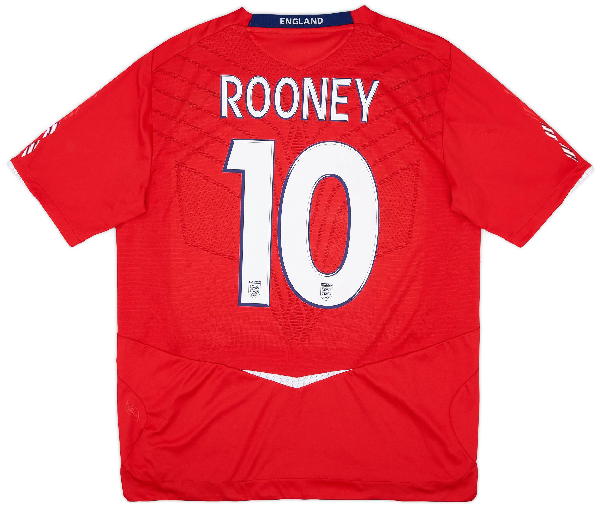 2008-10 England Away Shirt Rooney #10 - 8/10 - (XL)