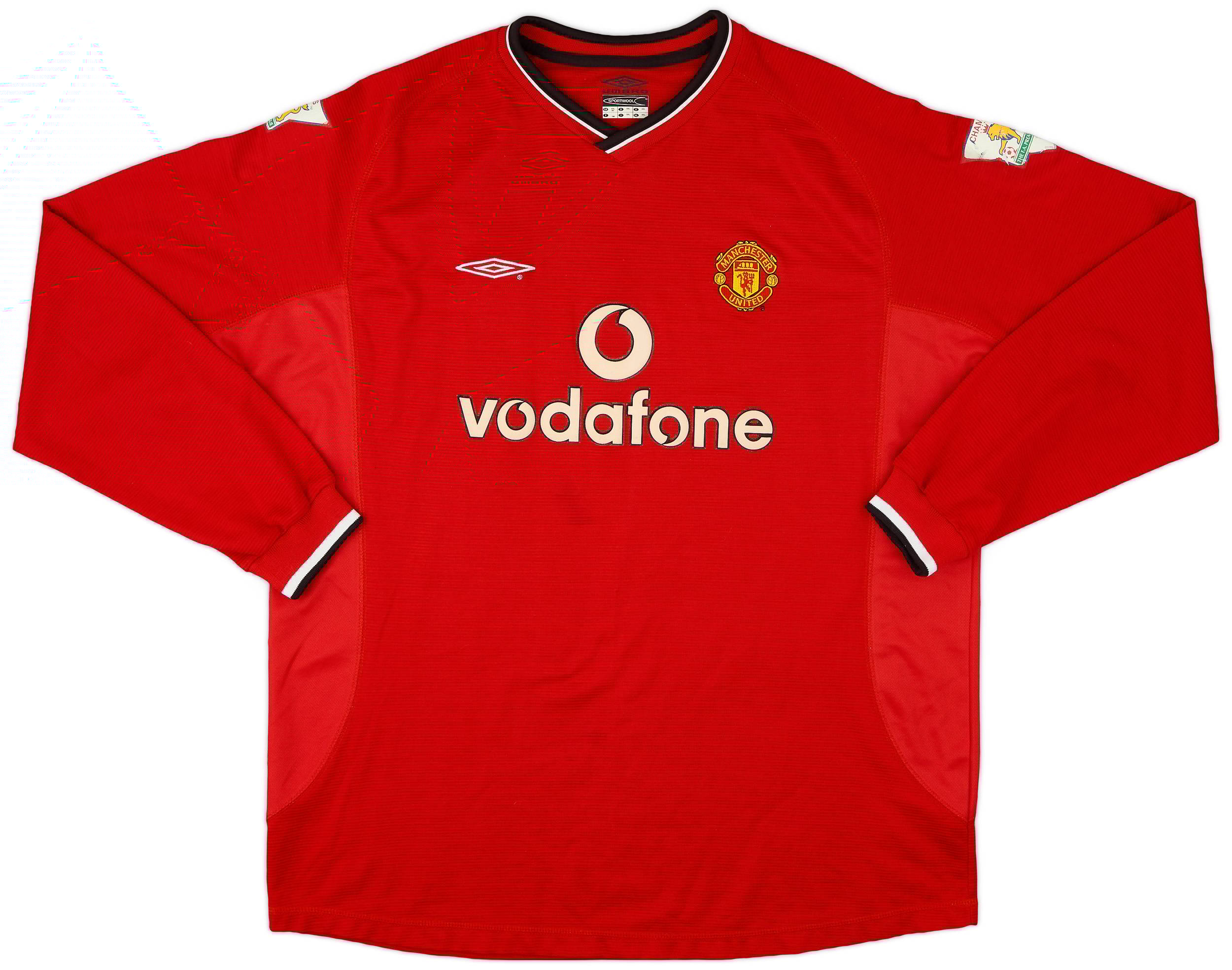 2000-02 Manchester United Home Shirt - 8/10 - (Y)
