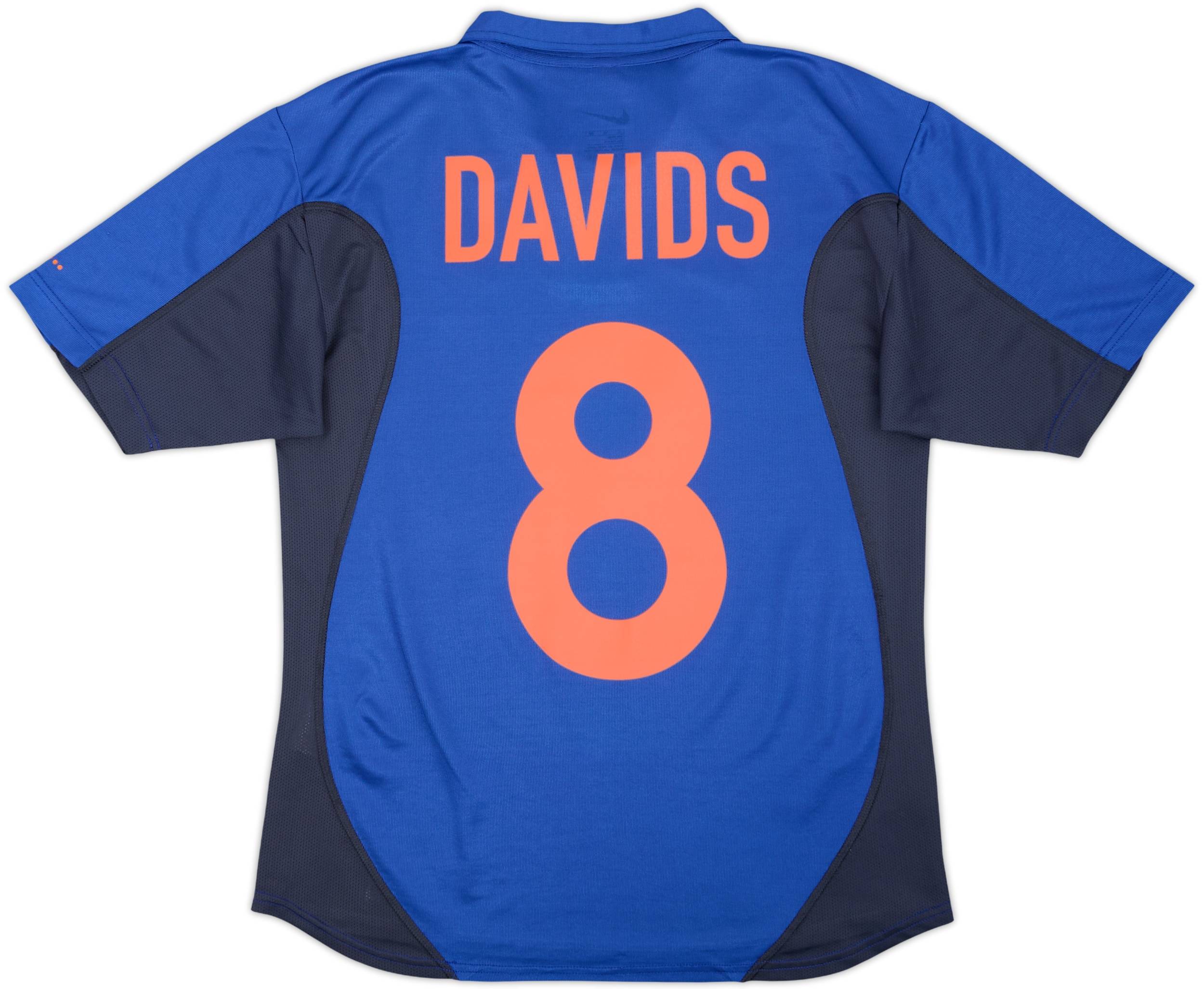2000-02 Netherlands Away Shirt Davids #8 - 9/10 - (XL.Boys)