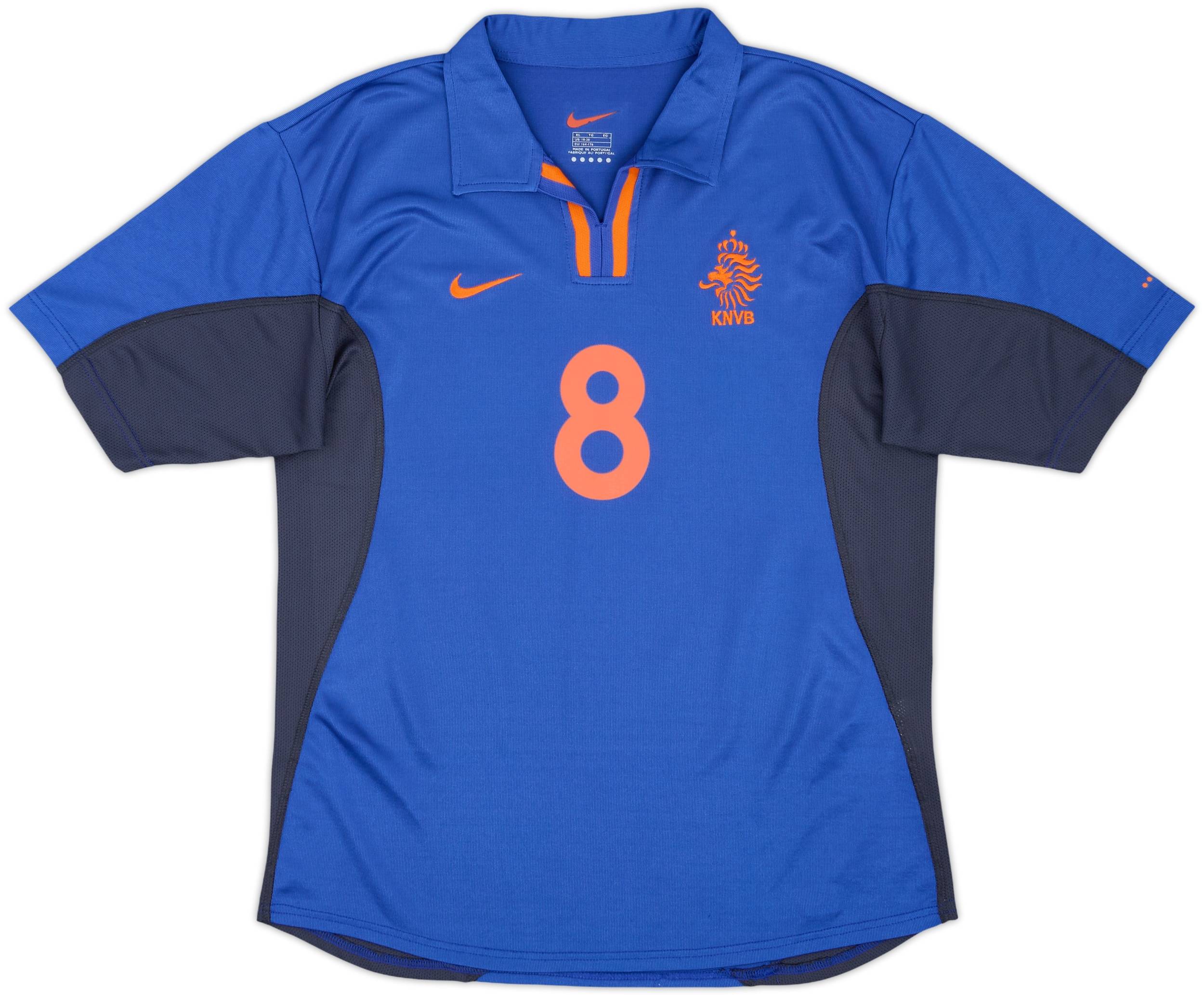 2000-02 Netherlands Away Shirt Davids #8 - 9/10 - (XL.Boys)