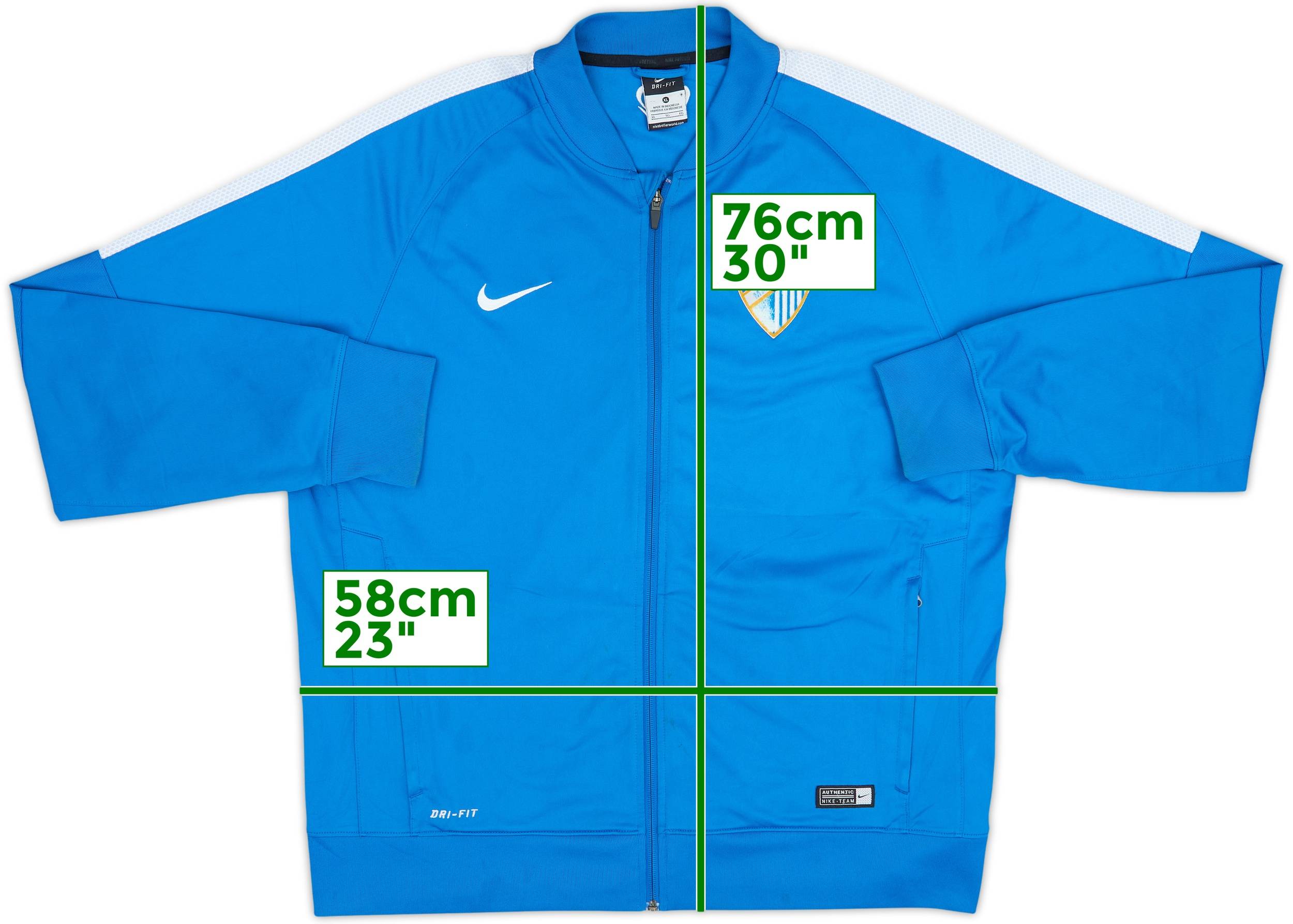 2015-16 Malaga Nike Track Jacket - 4/10 - (XL)