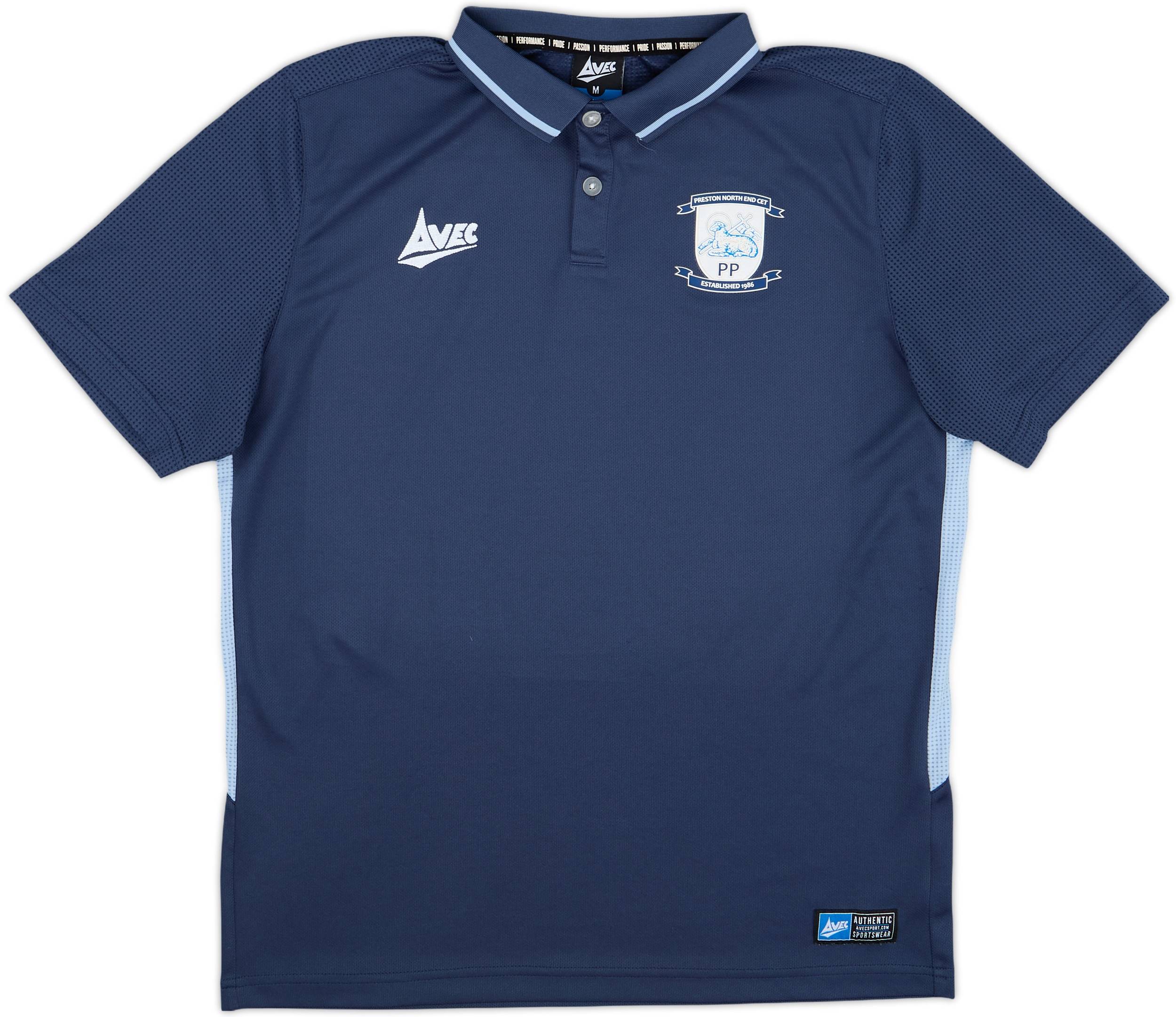2010s Preston North End Avec Polo Shirt - 9/10 - (M)