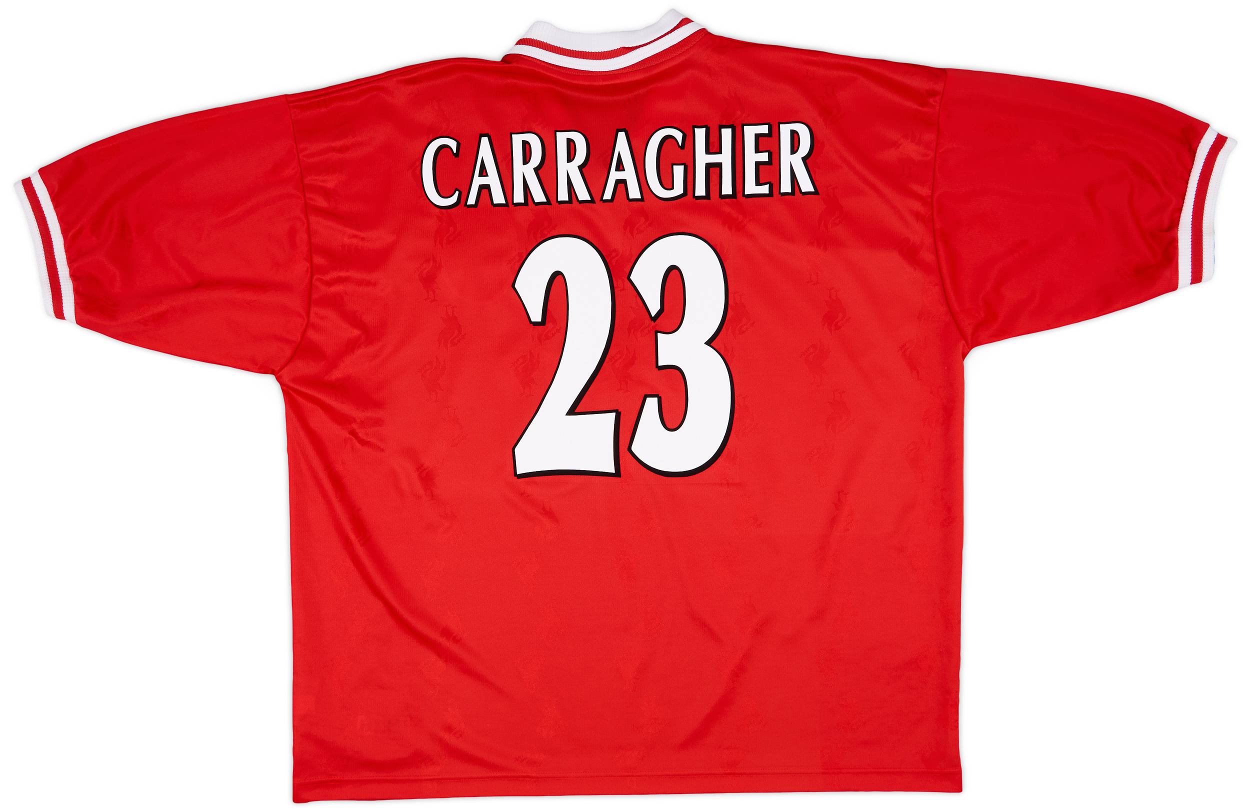 1996-98 Liverpool Home Shirt Carragher #23 - 9/10 - (XXL)