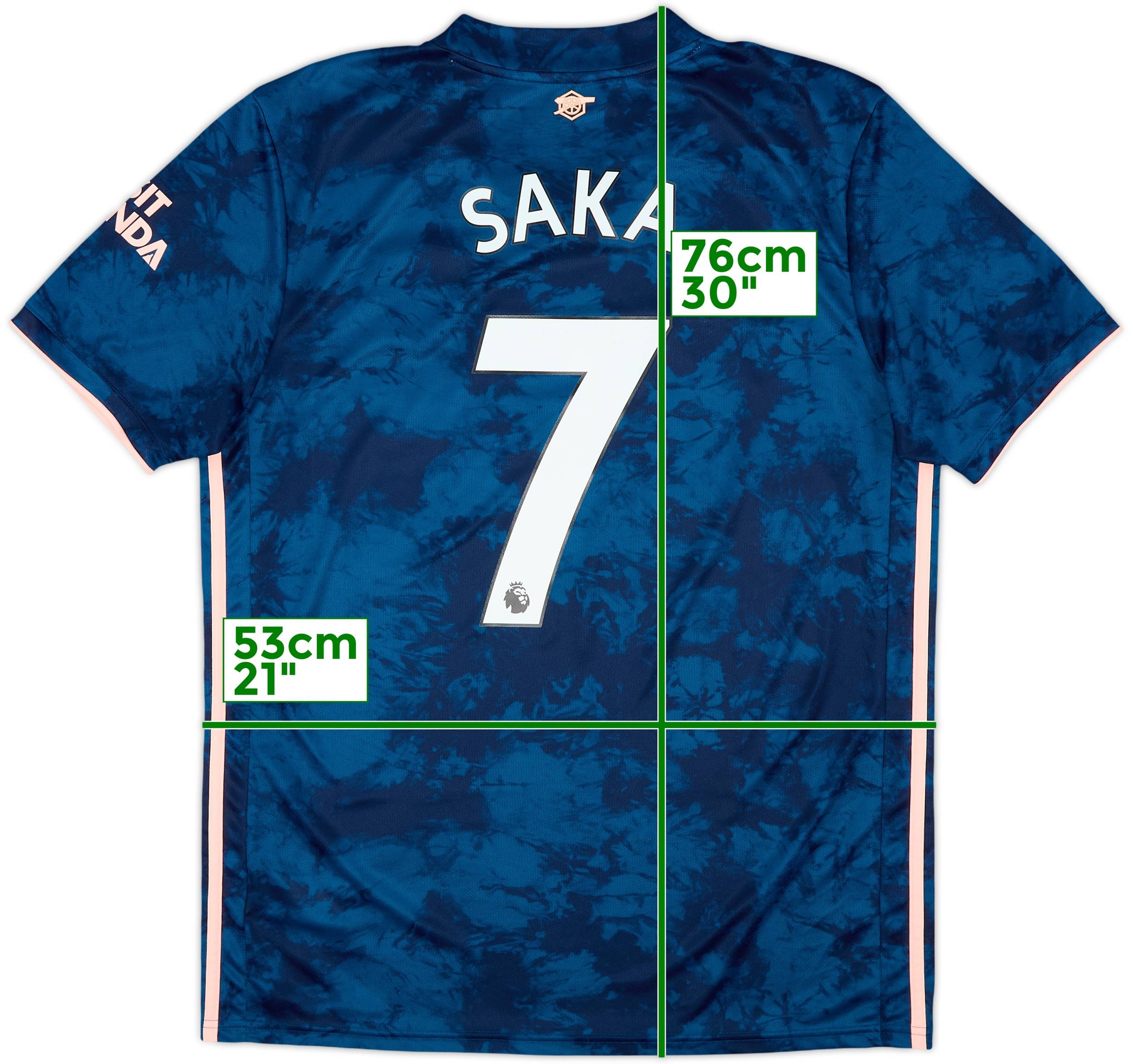 2020-21 Arsenal Third Shirt Saka #7 - 10/10 - (L)