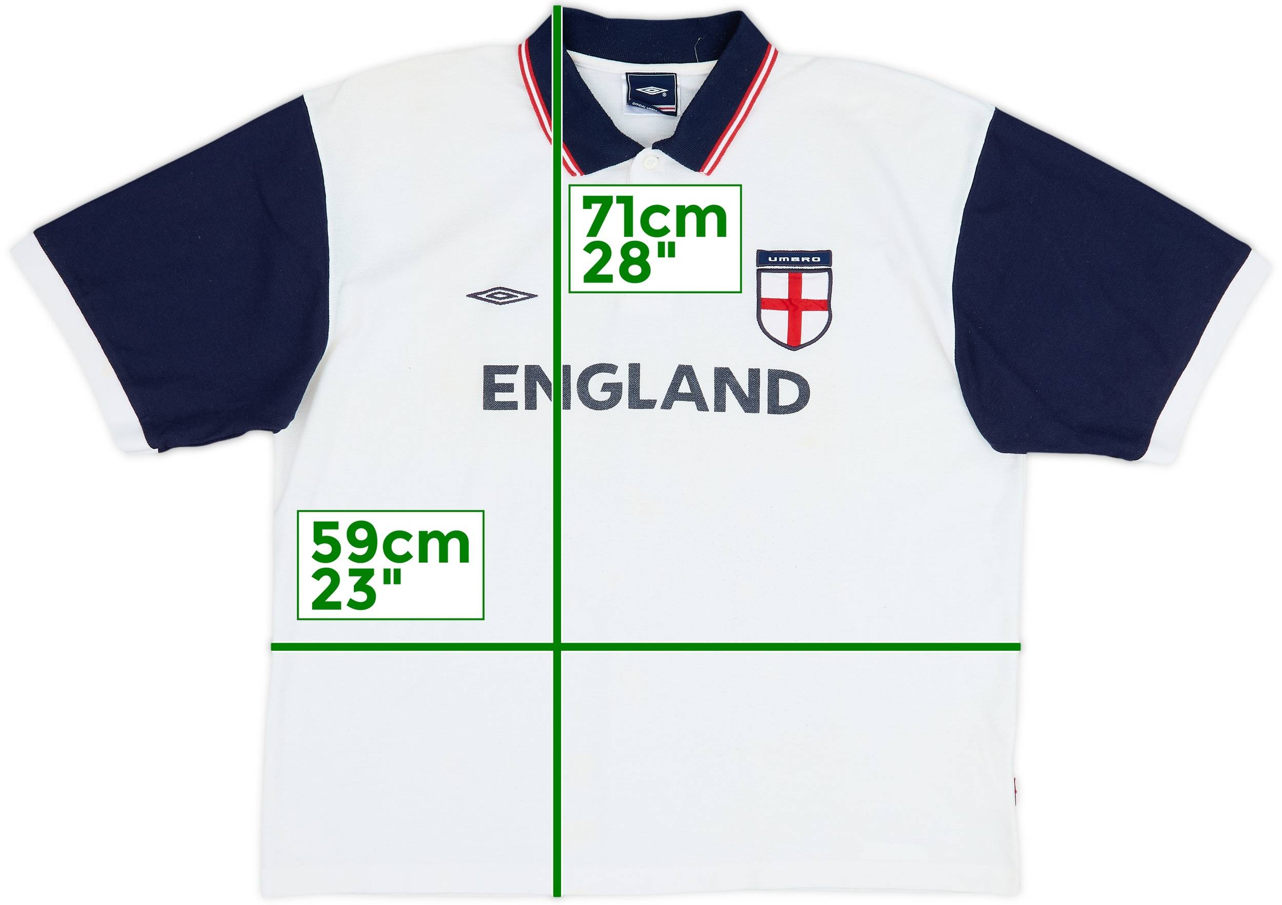 2002-04 England Umbro Polo Shirt - 7/10 - (XL)