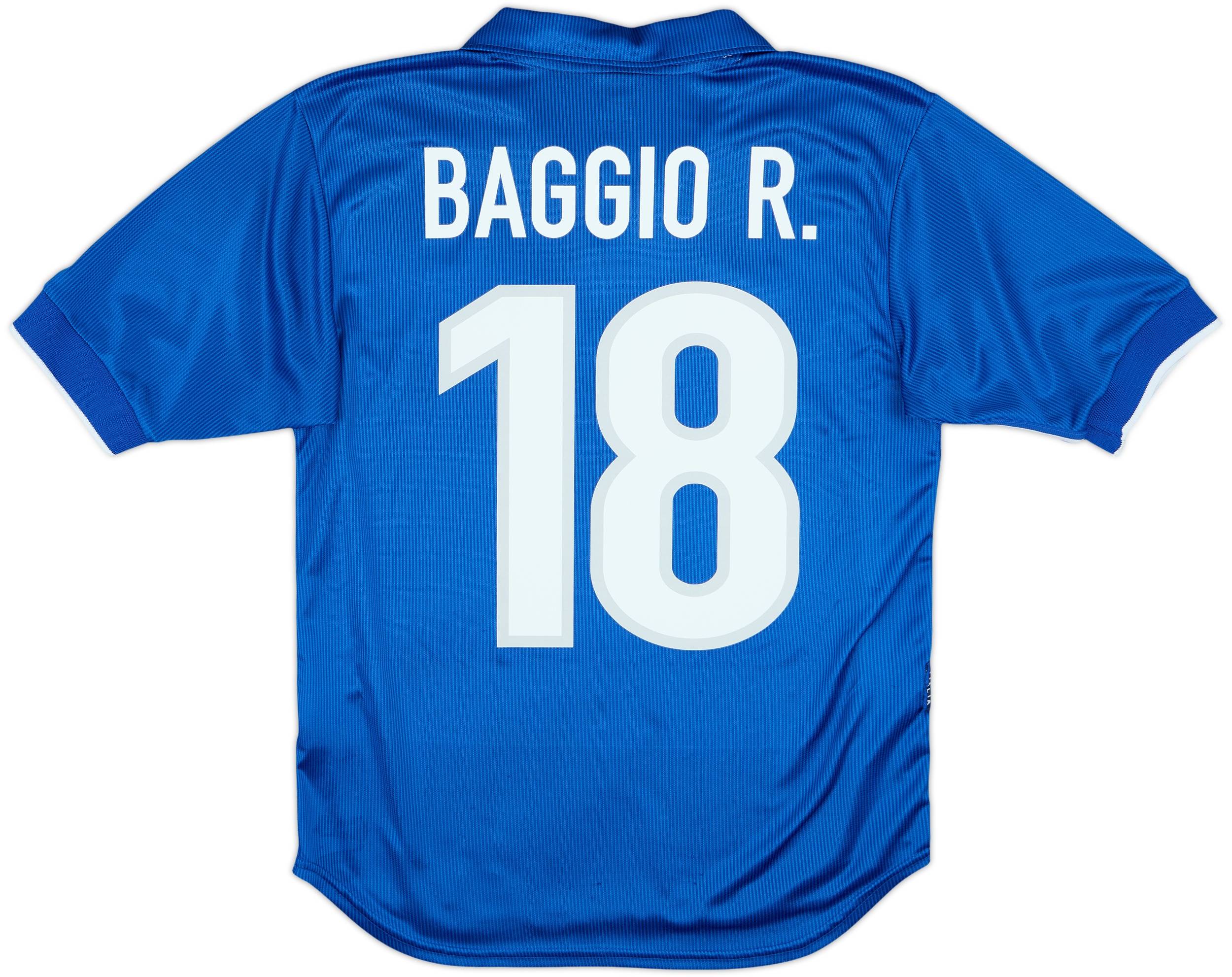 1997-98 Italy Home Shirt Baggio R. #18 - 8/10 - (S)
