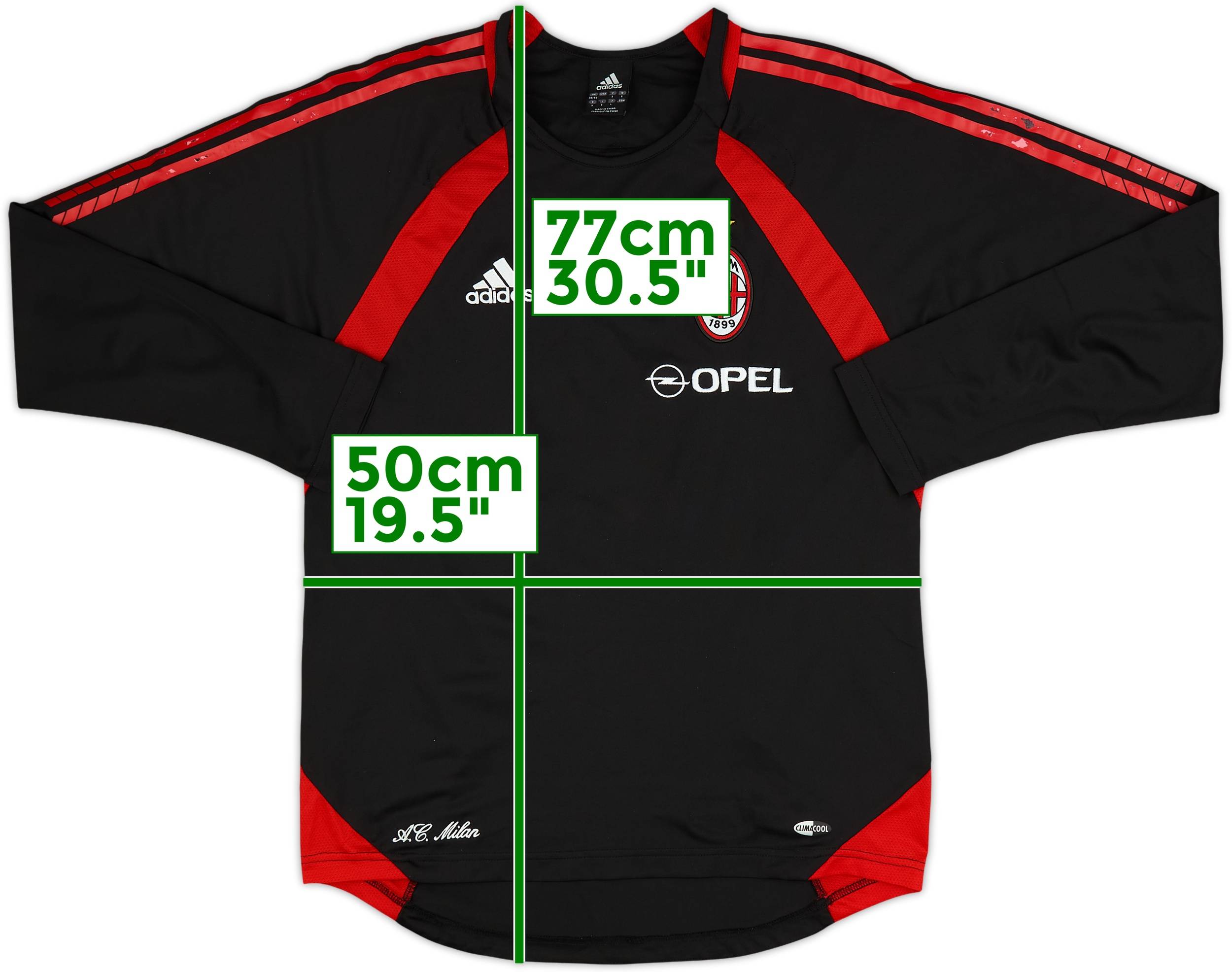 2005-06 AC Milan adidas Training L/S Shirt - 10/10 - (M)