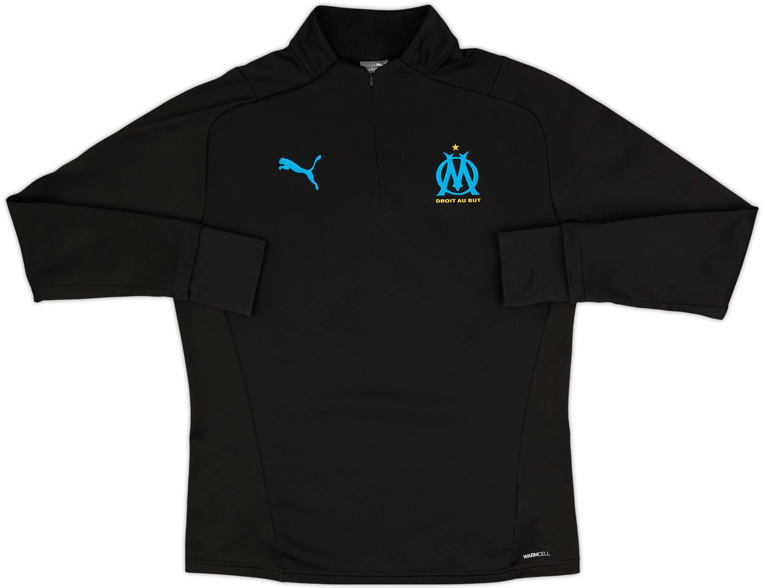 2020-21 Olympique Marseille Puma 1/4 Zip Drill Top - 10/10 - (M)