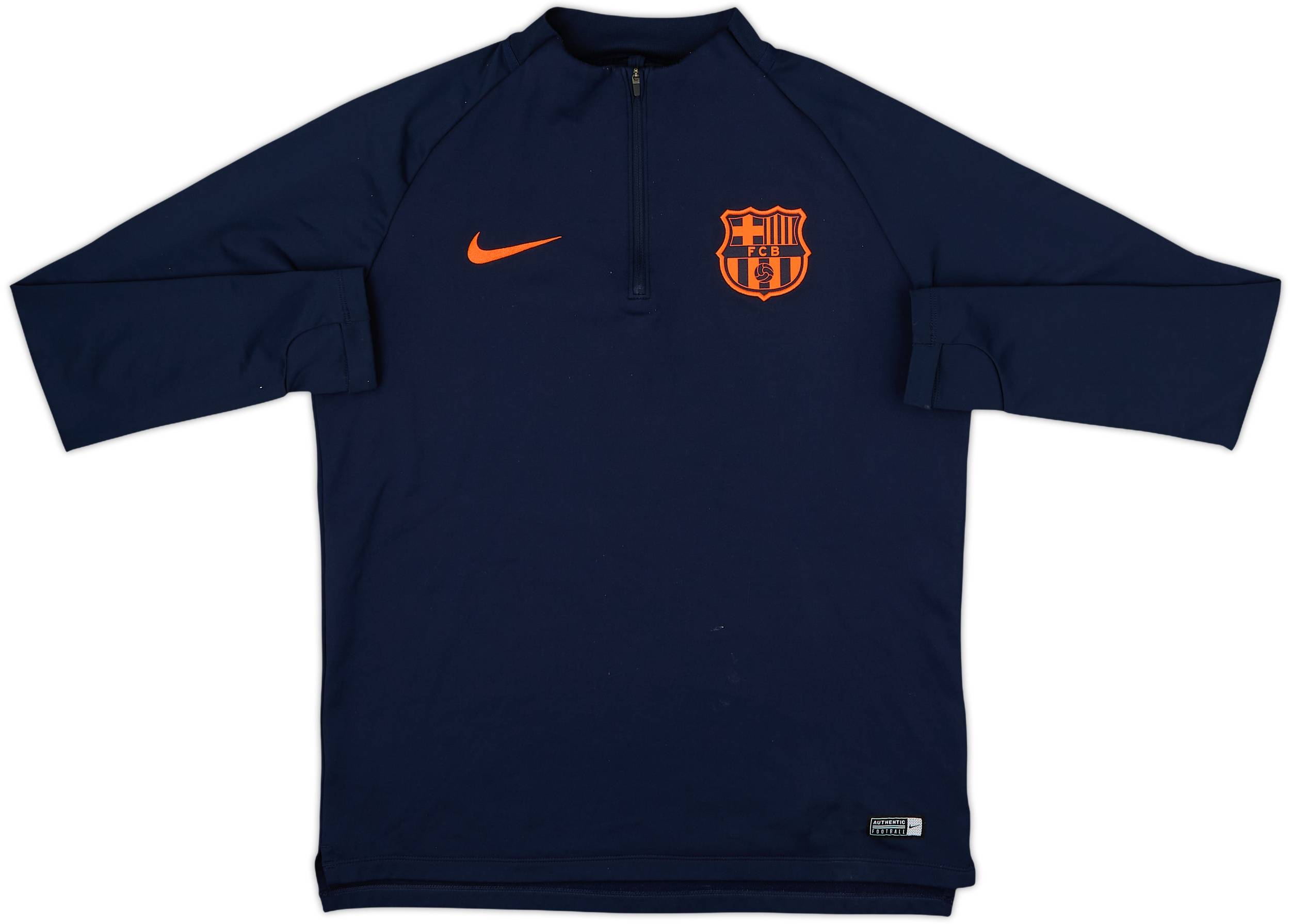 2018-19 Barcelona Nike 1/4 Zip Drill Top - 8/10 - (M)