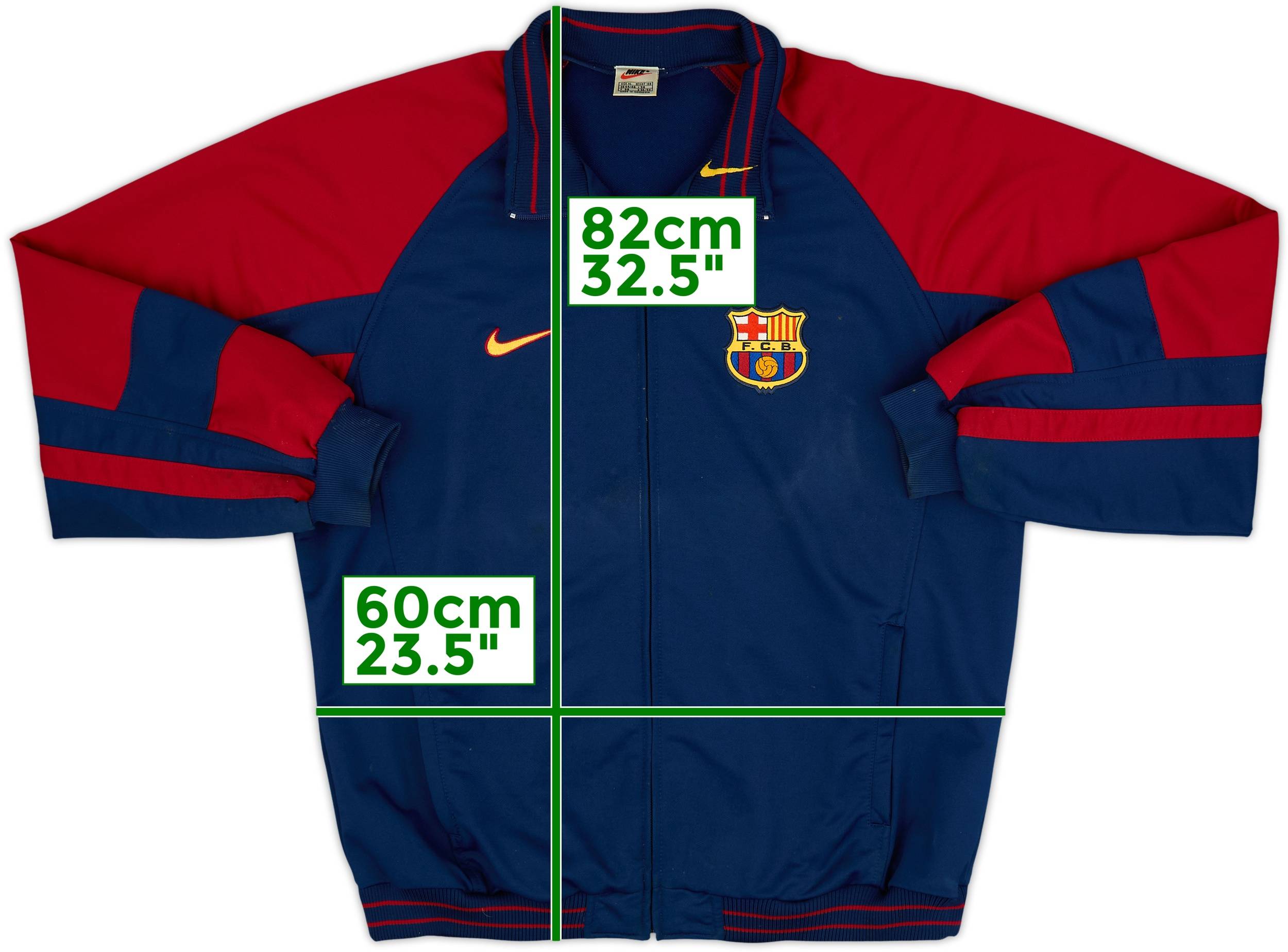 1998-99 Barcelona Nike Track Jacket - 6/10 - (XL)