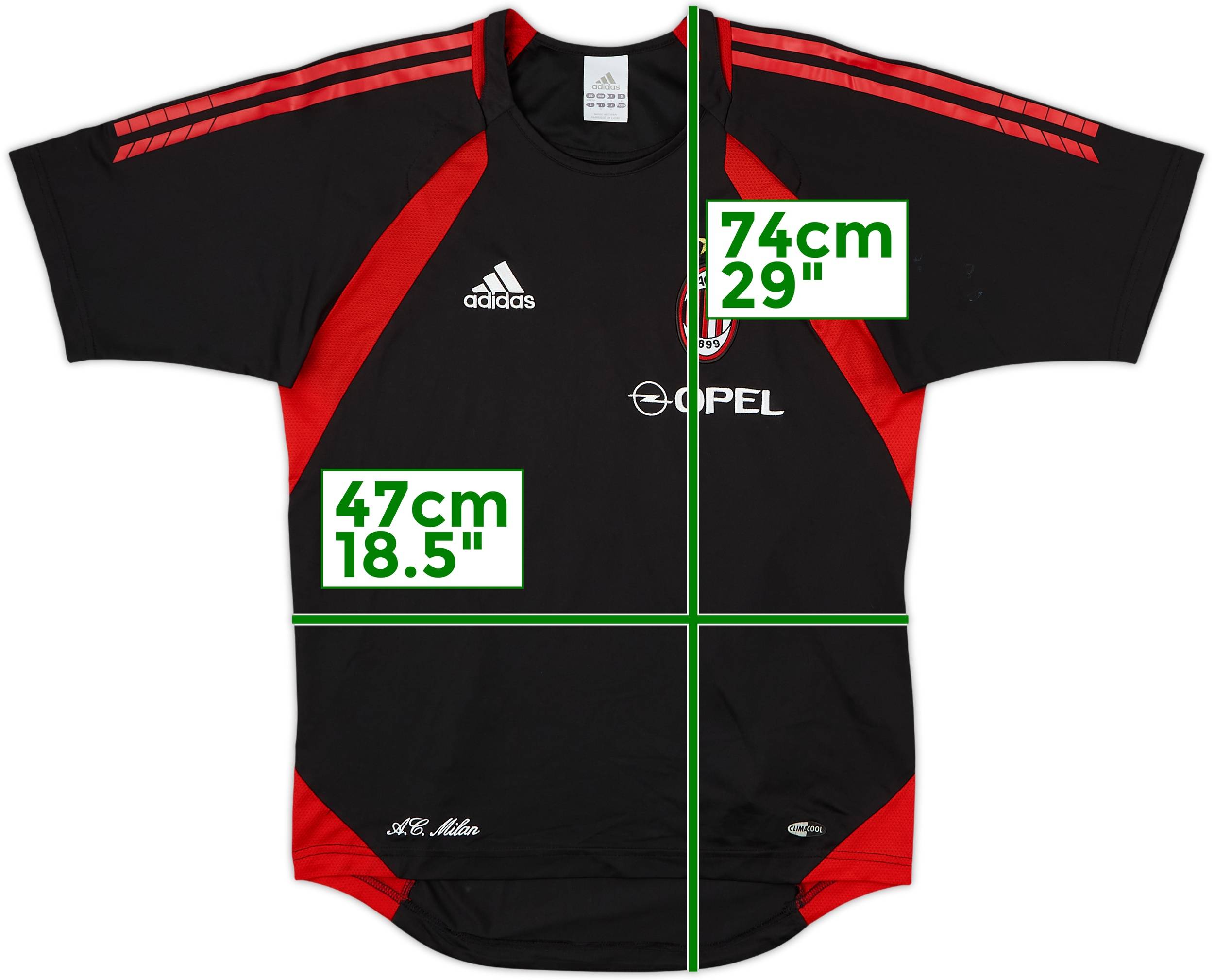 2005-06 AC Milan adidas Training Shirt - 8/10 - (S)