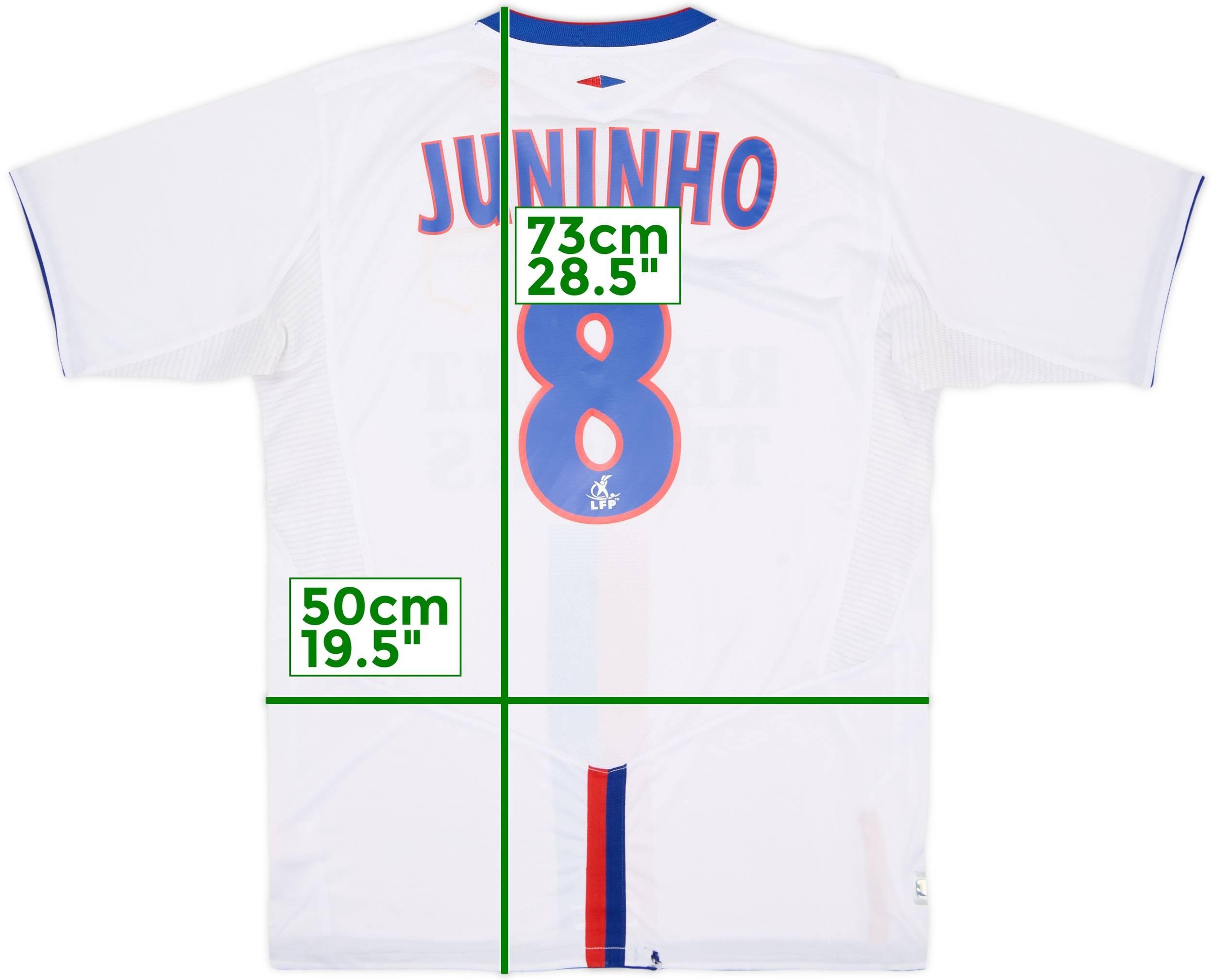 2004-05 Lyon Home Shirt Juninho #8 - 5/10 - (M)