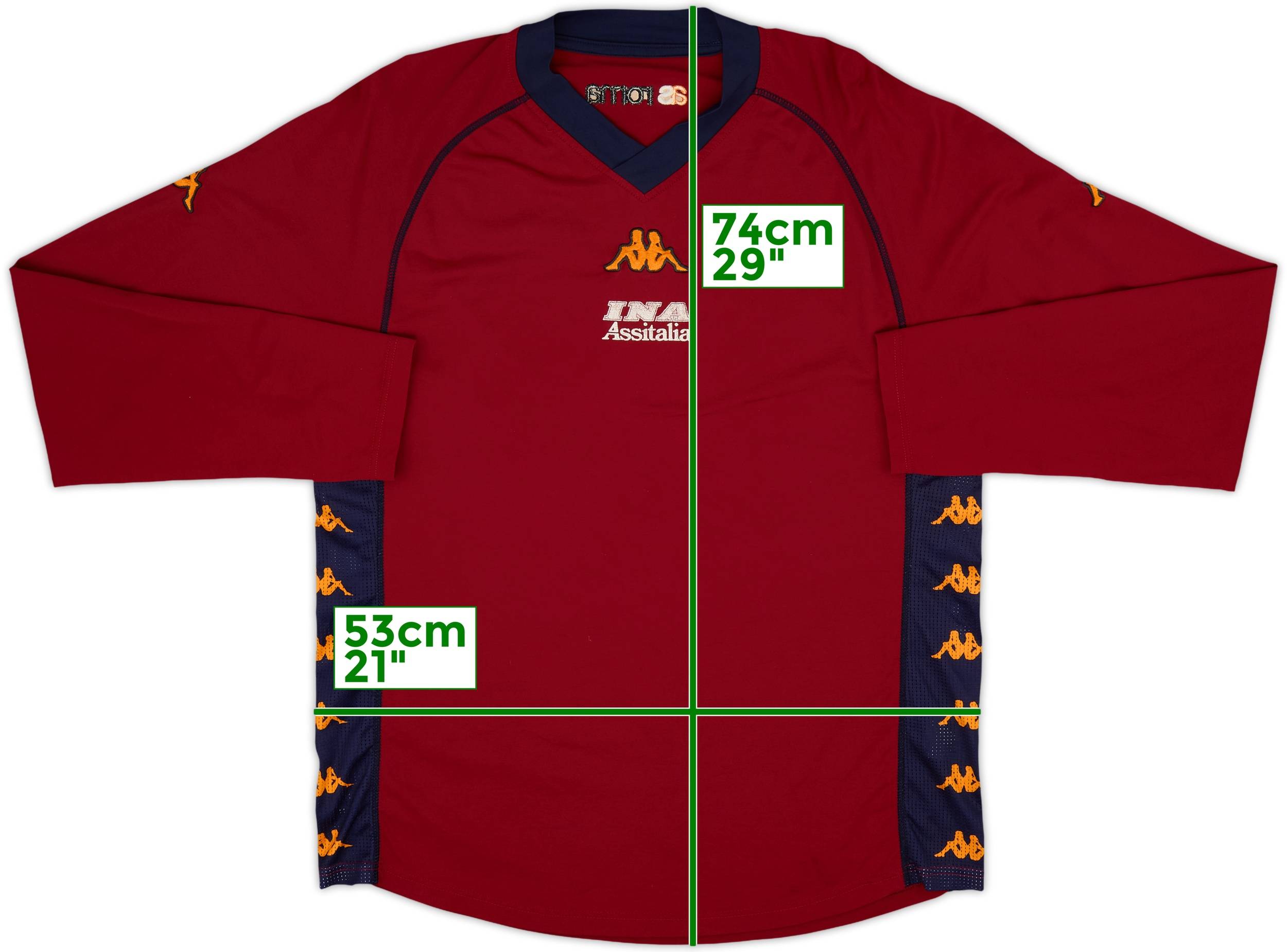 2000-01 Roma Kappa Training L/S Shirt - 6/10 - (XXL)