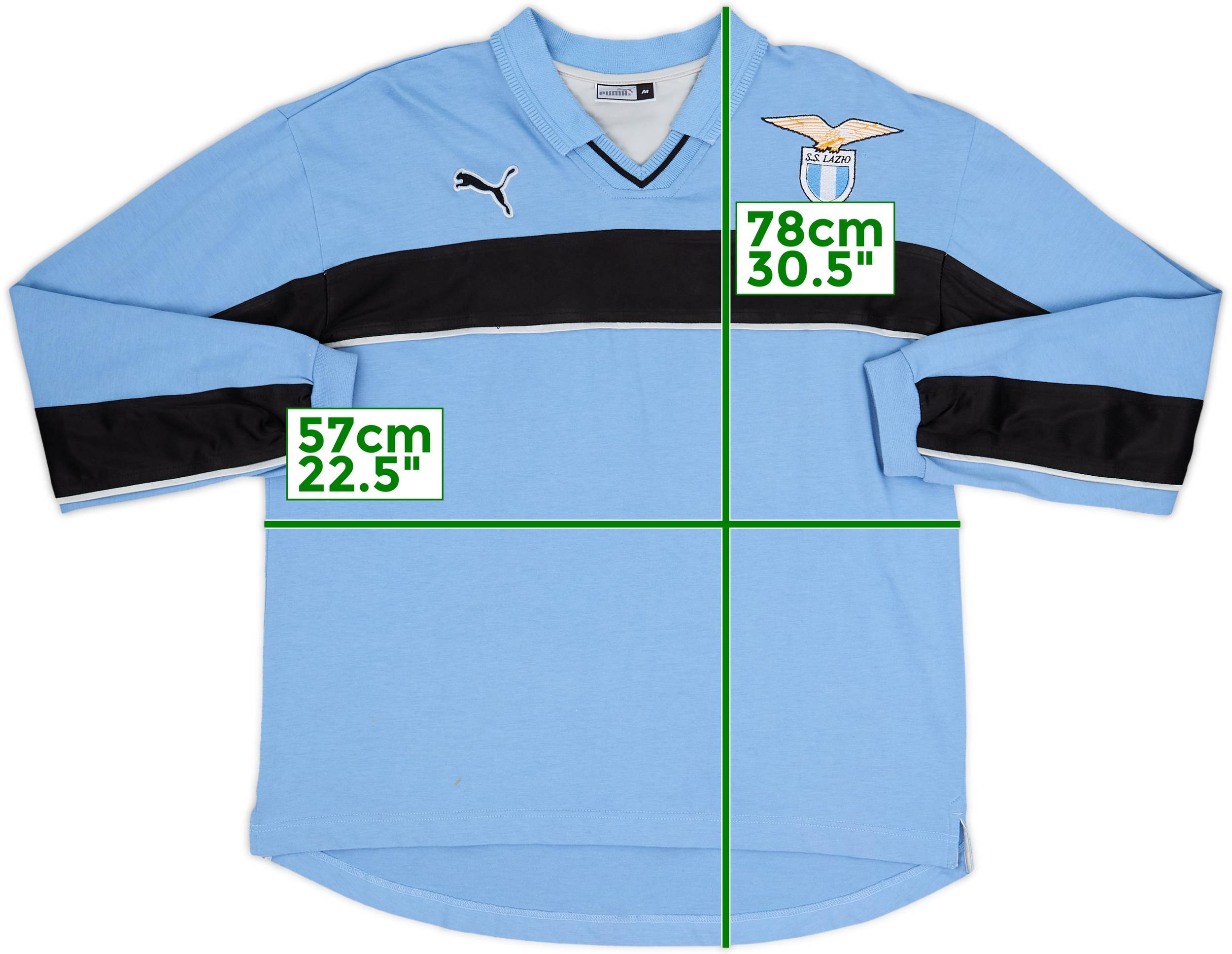 1998-00 Lazio Puma Training L/S Shirt - 8/10 - (M)