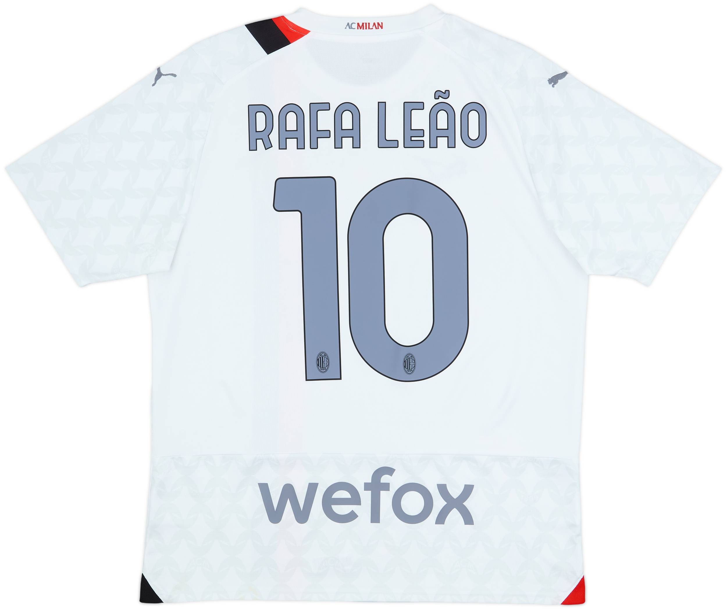 2023-24 AC Milan Away Shirt Rafael Leao #10 - 5/10 - (L)