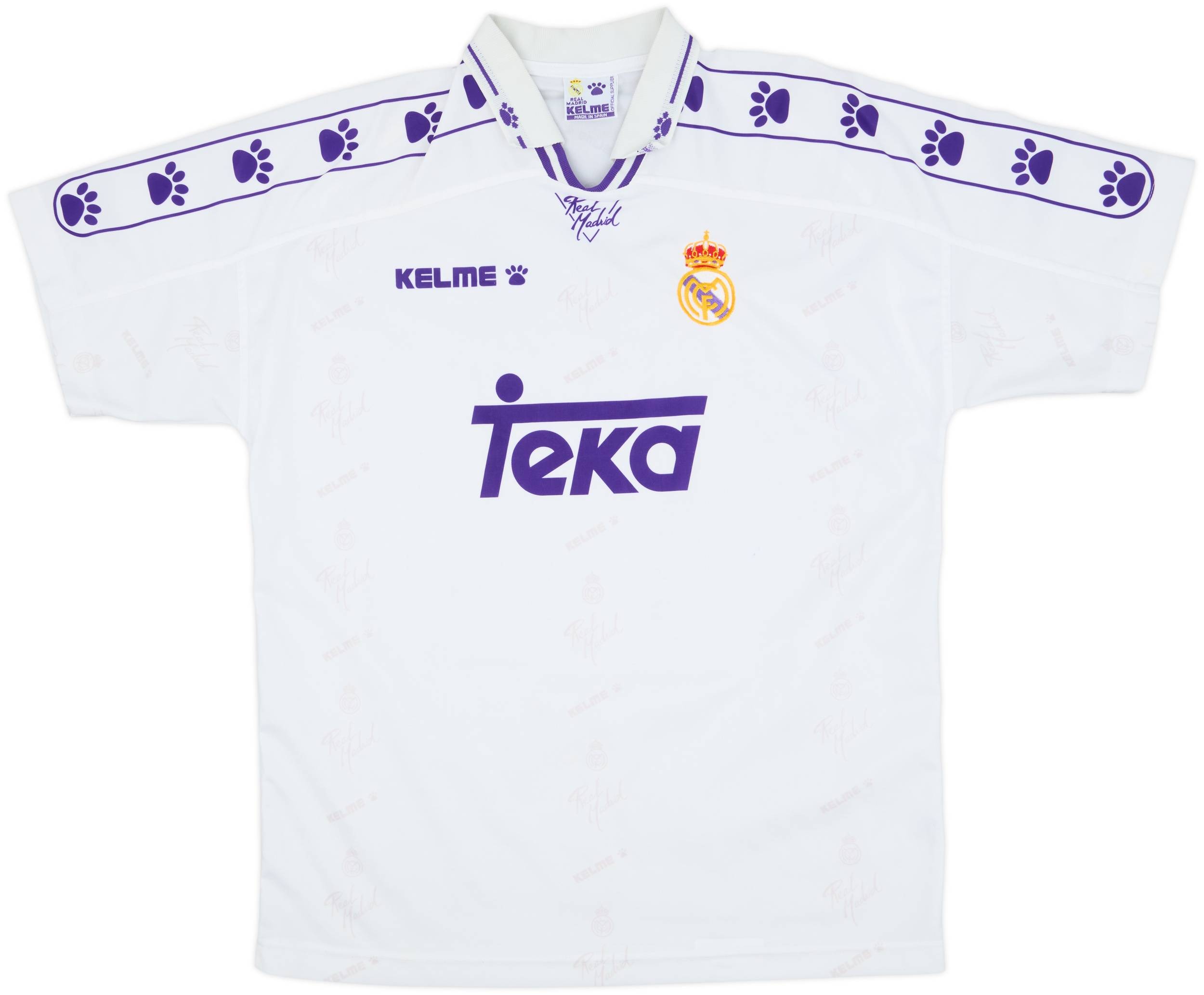 1994-96 Real Madrid Home Shirt - 8/10 - (L)