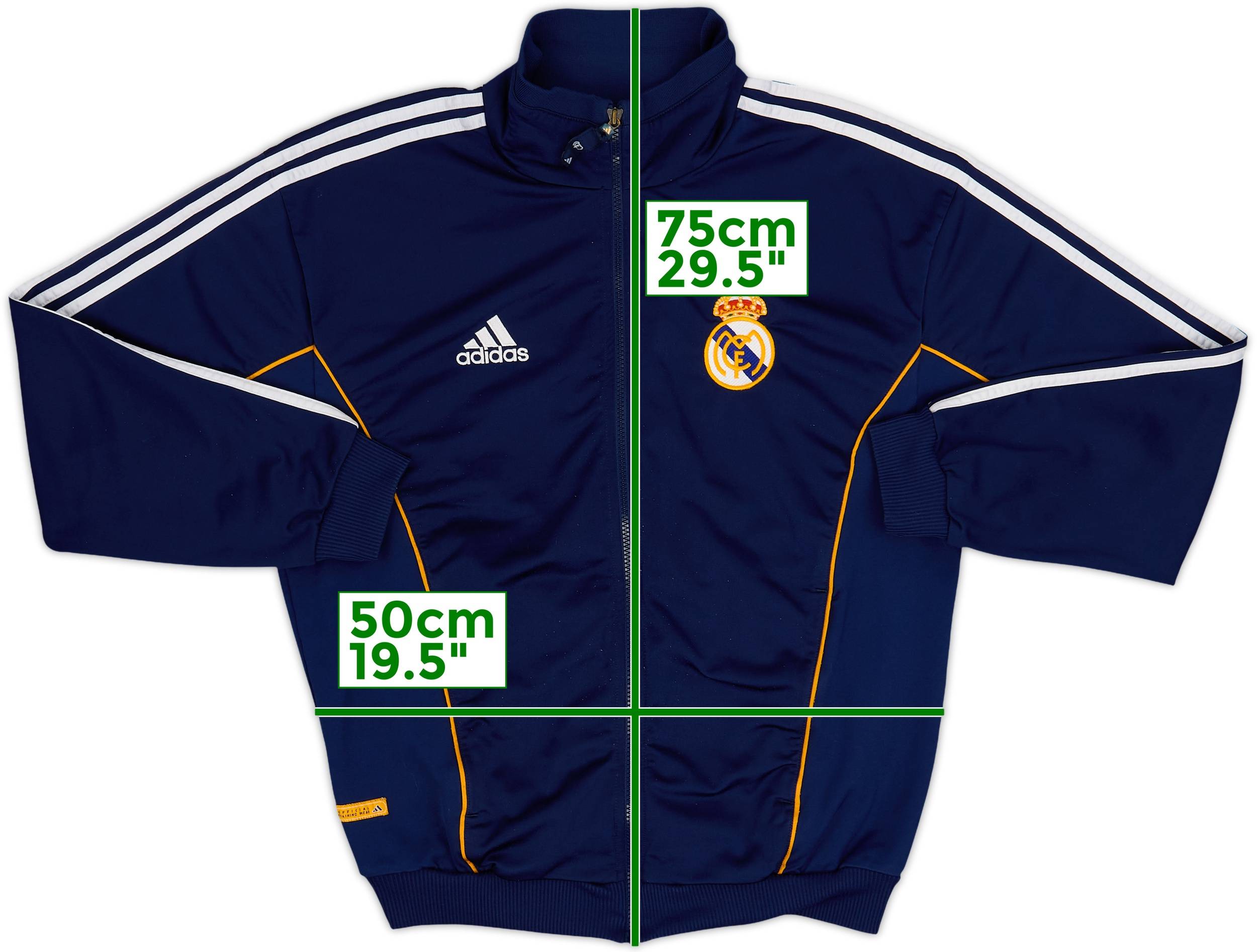 1998-00 Real Madrid adidas Track Jacket - 7/10 - (M)