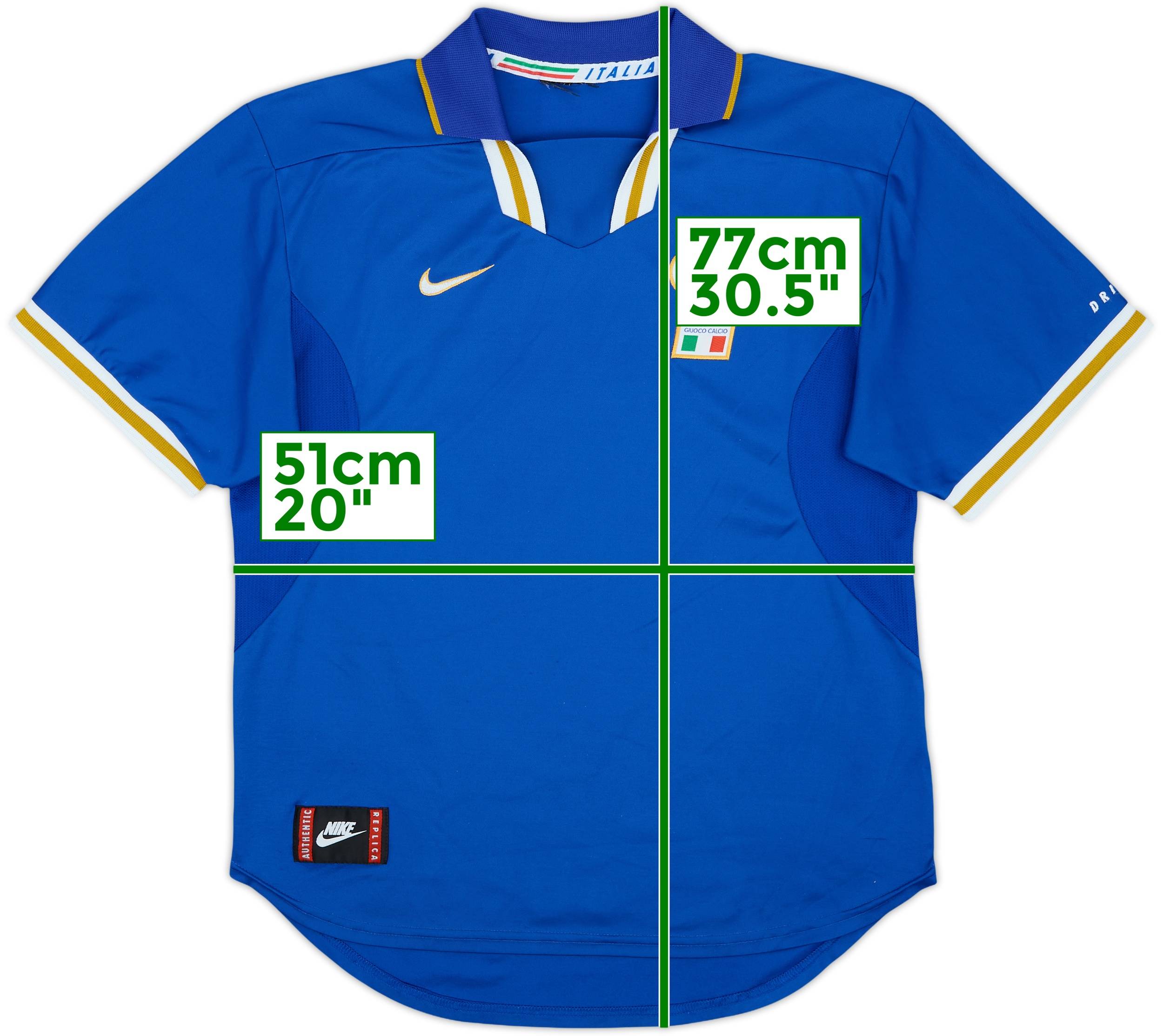 1996-97 Italy Home Shirt #18 - 7/10 - (M)