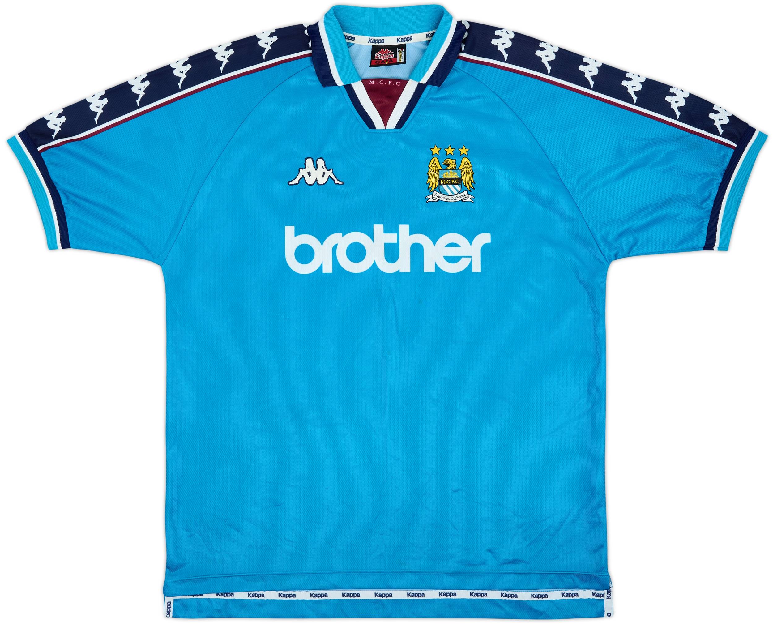 1997-99 Manchester City Home Shirt - 7/10 - (XL)