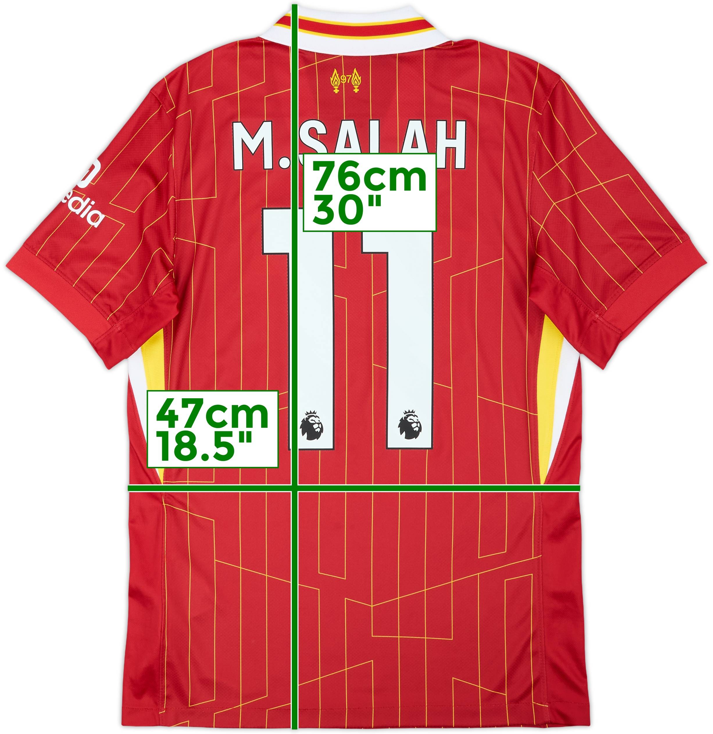 2024-25 Liverpool Home Shirt M.Salah #11 - 9/10 - (S)