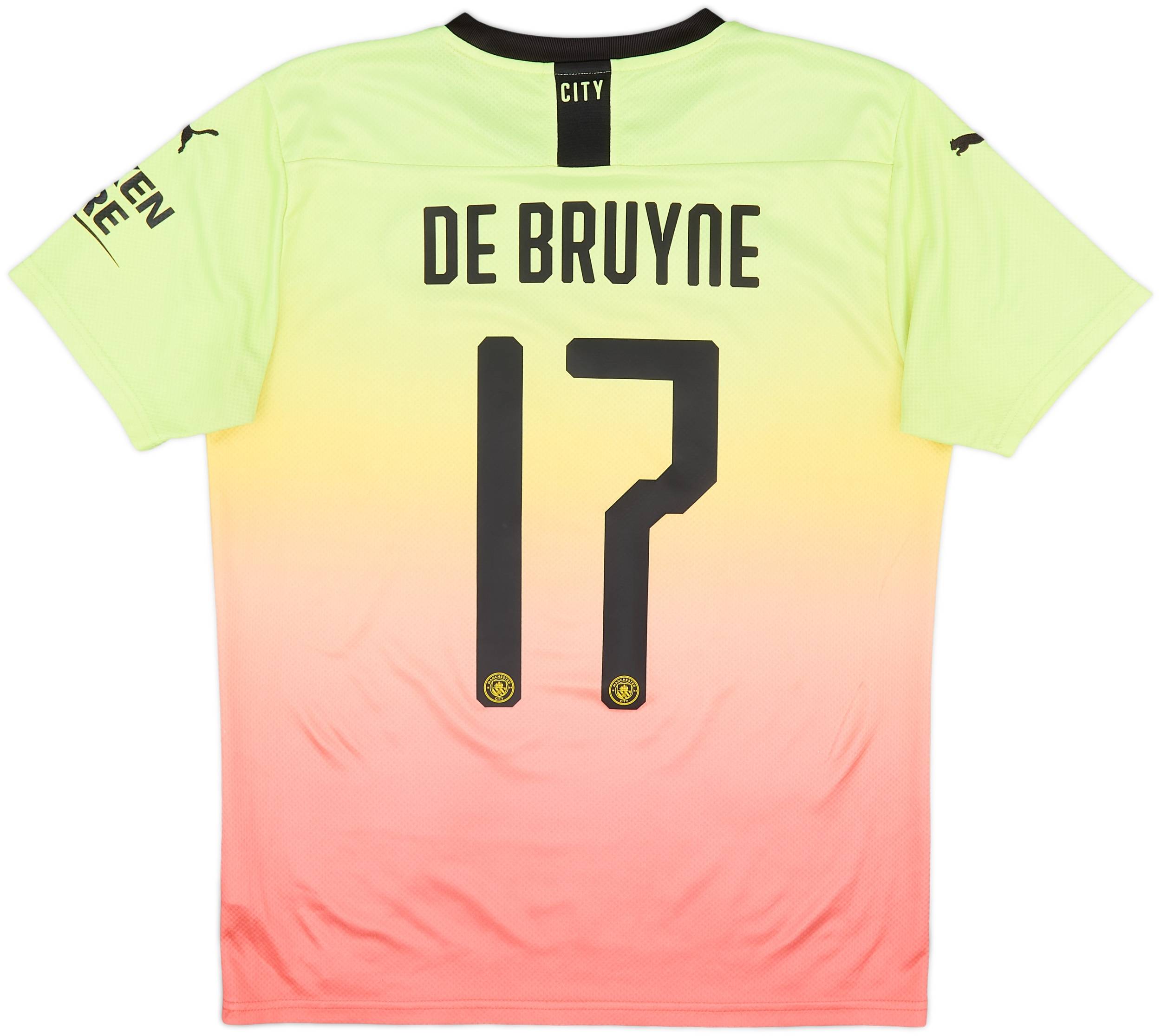 2019-20 Manchester City Third Shirt De Bruyne #17 - 7/10 - (M)