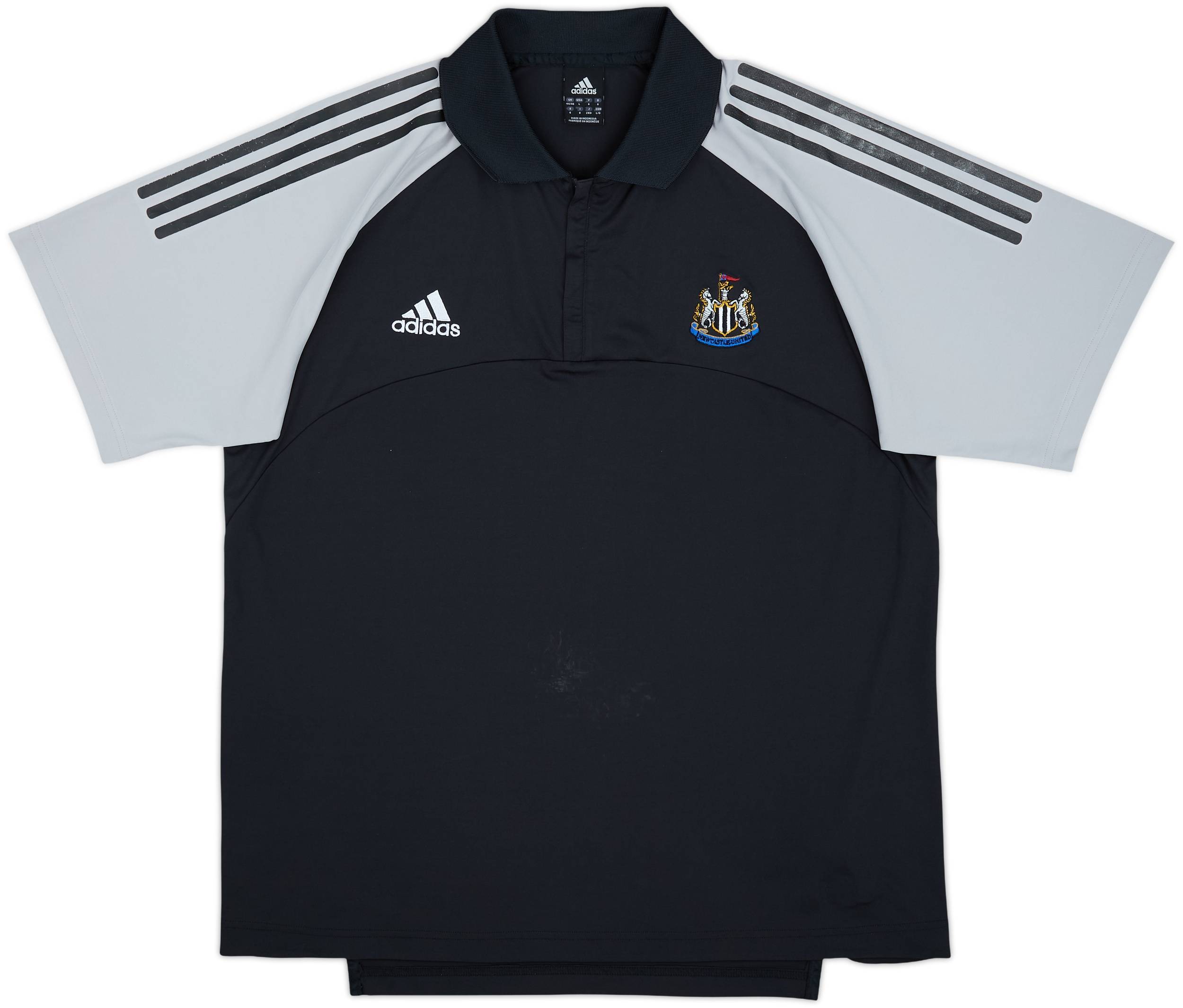 2002-03 Newcastle United adidas 1/4 Zip Polo Shirt - 7/10 - (L/XL)