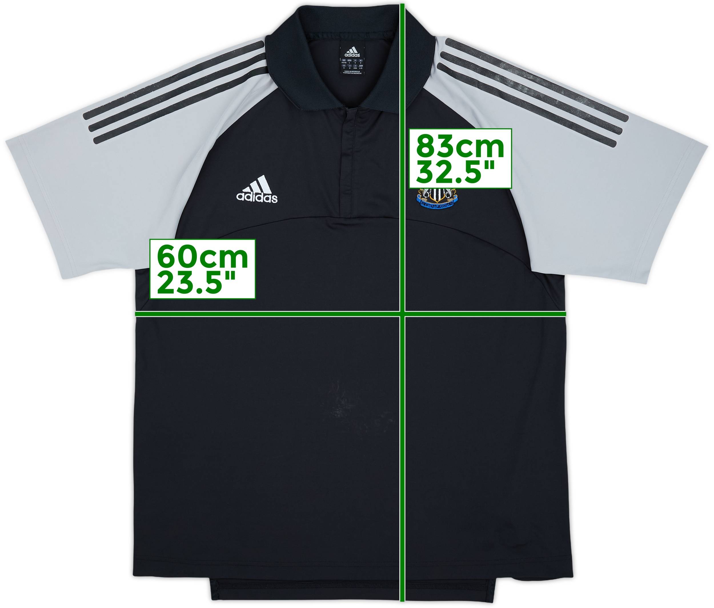 NEW CASTLE UNITED ポロシャツ 2002-03 Newcastle United adidas 1/4 Zip Polo Shirt - 7/10 - (L/XL)